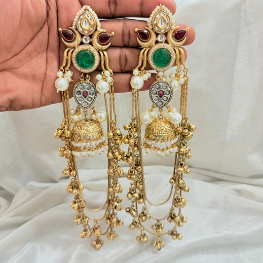 Ziva Kashmiri Earrings Gehnacollections