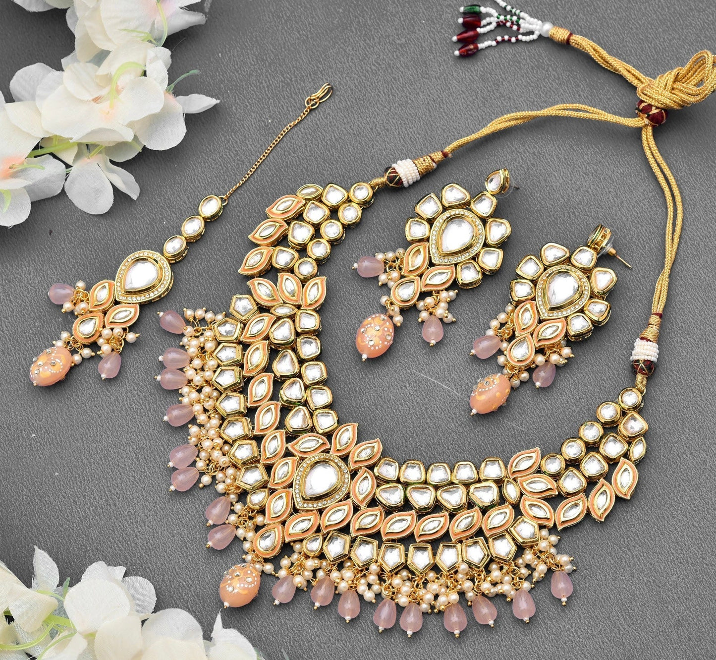 SHRINIKA KUNDAN NECKLACE SET Gehnacollections