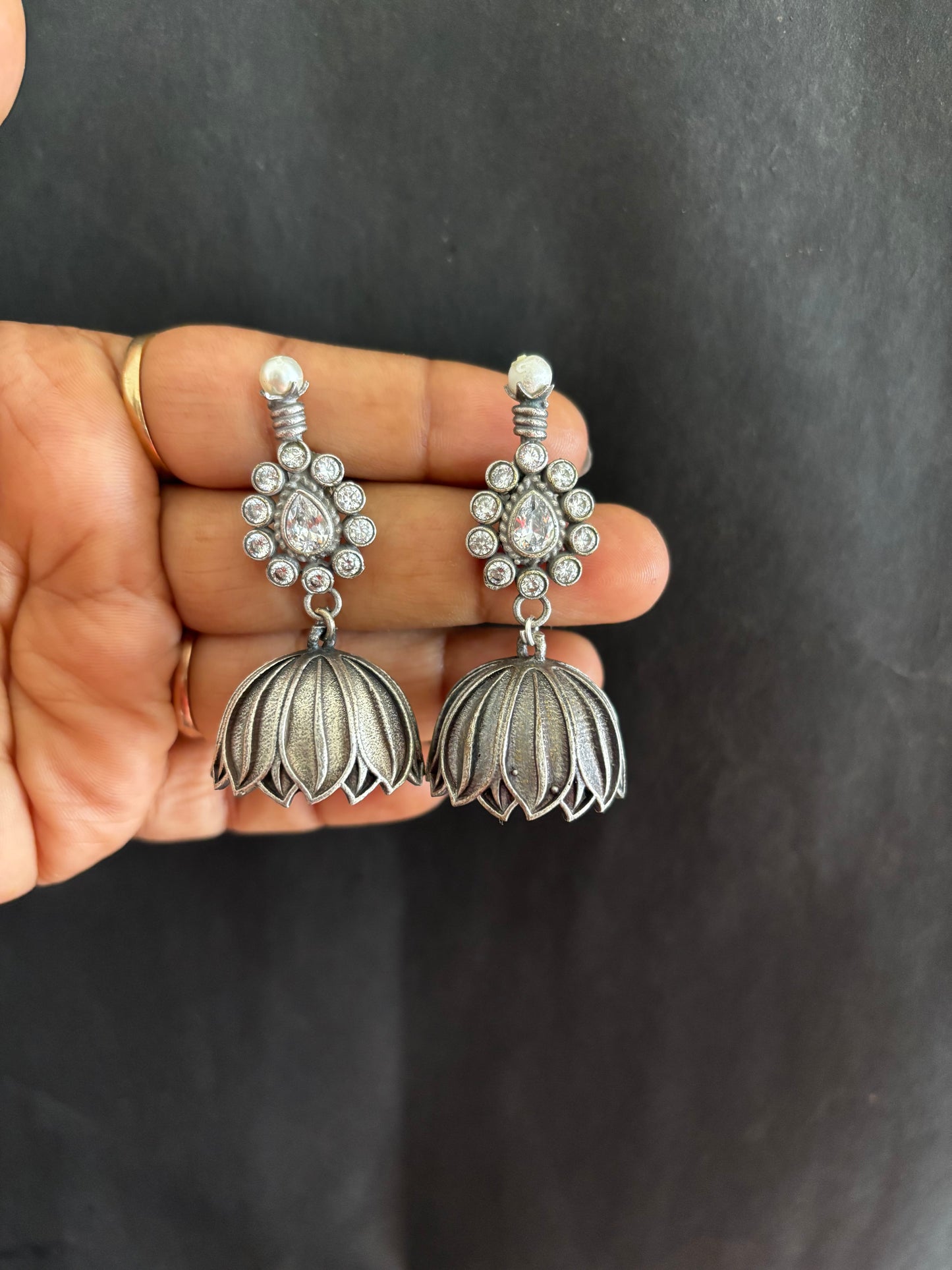STONE JHUMKA Gehnacollections