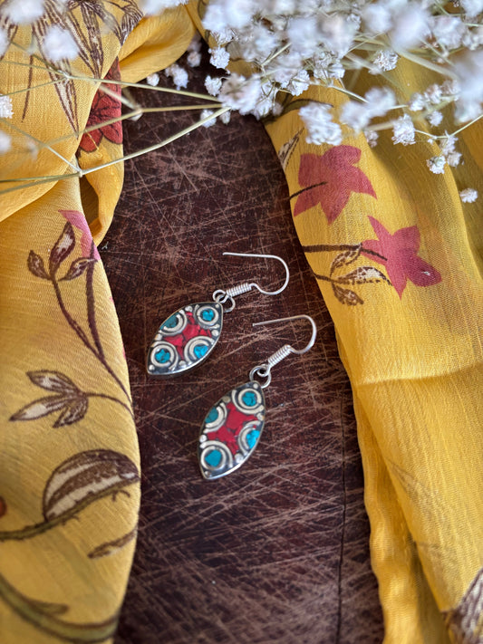 Tibetan hook earrings Gehnacollections