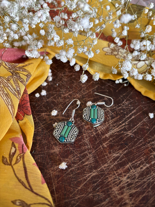 Tibetan hook earrings Gehnacollections