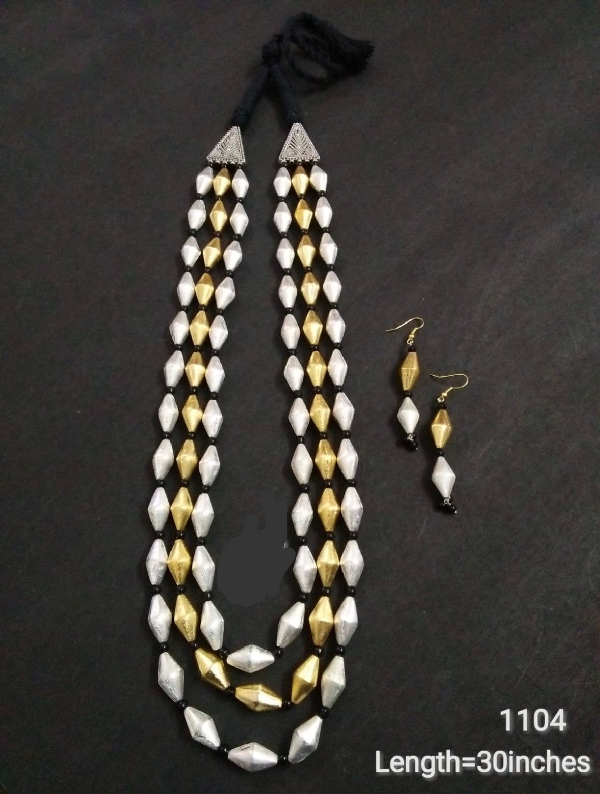 DHOLKI DUAL TONE NECKLACE SET Gehnacollections