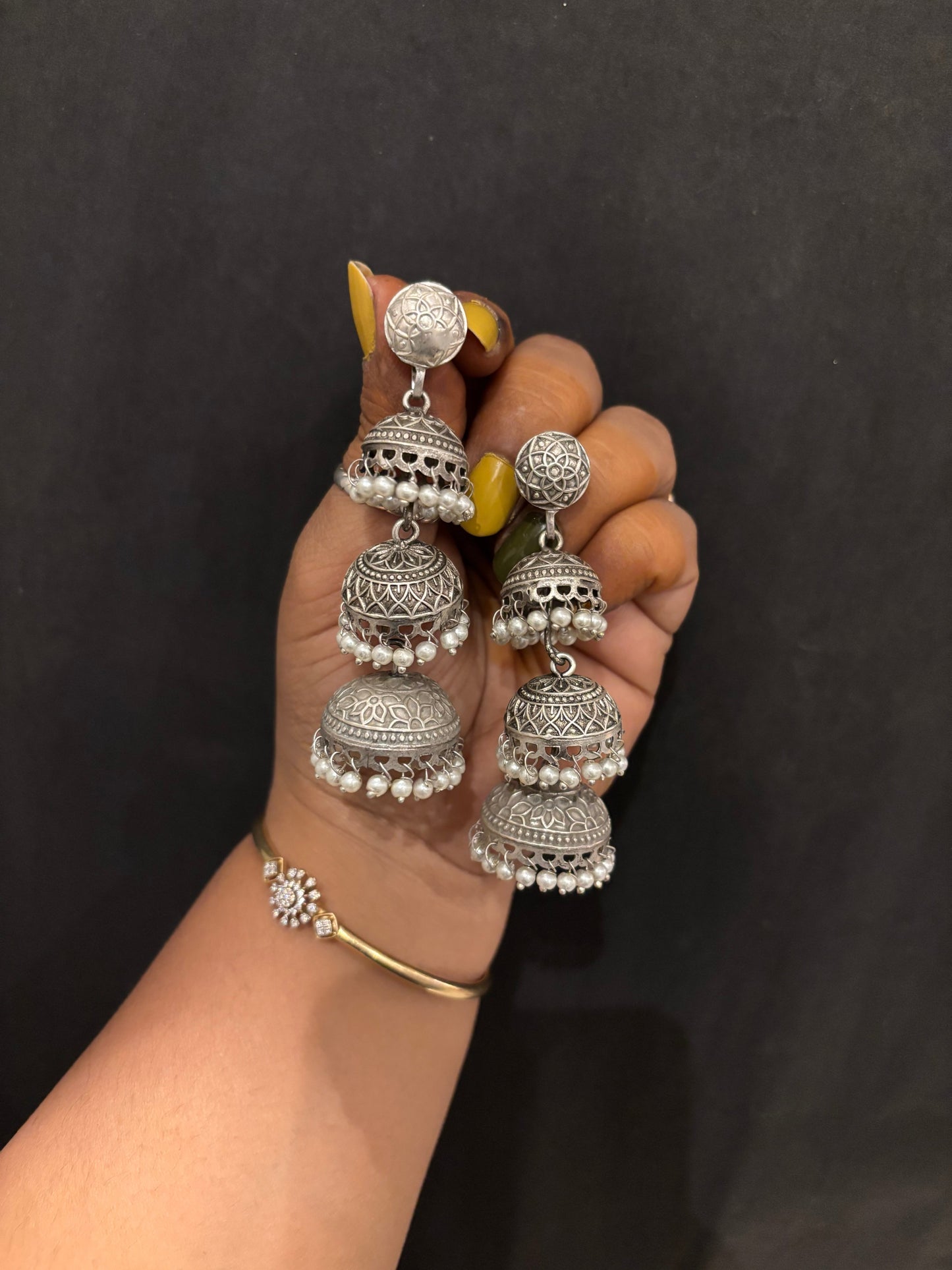 3 LAYER JHUMKA Gehnacollections