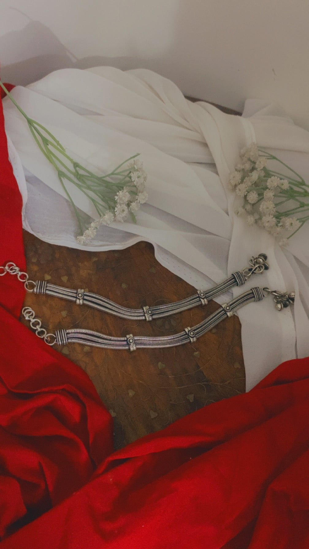 CHAIN ANKLET (THREE LINES) Gehnacollections