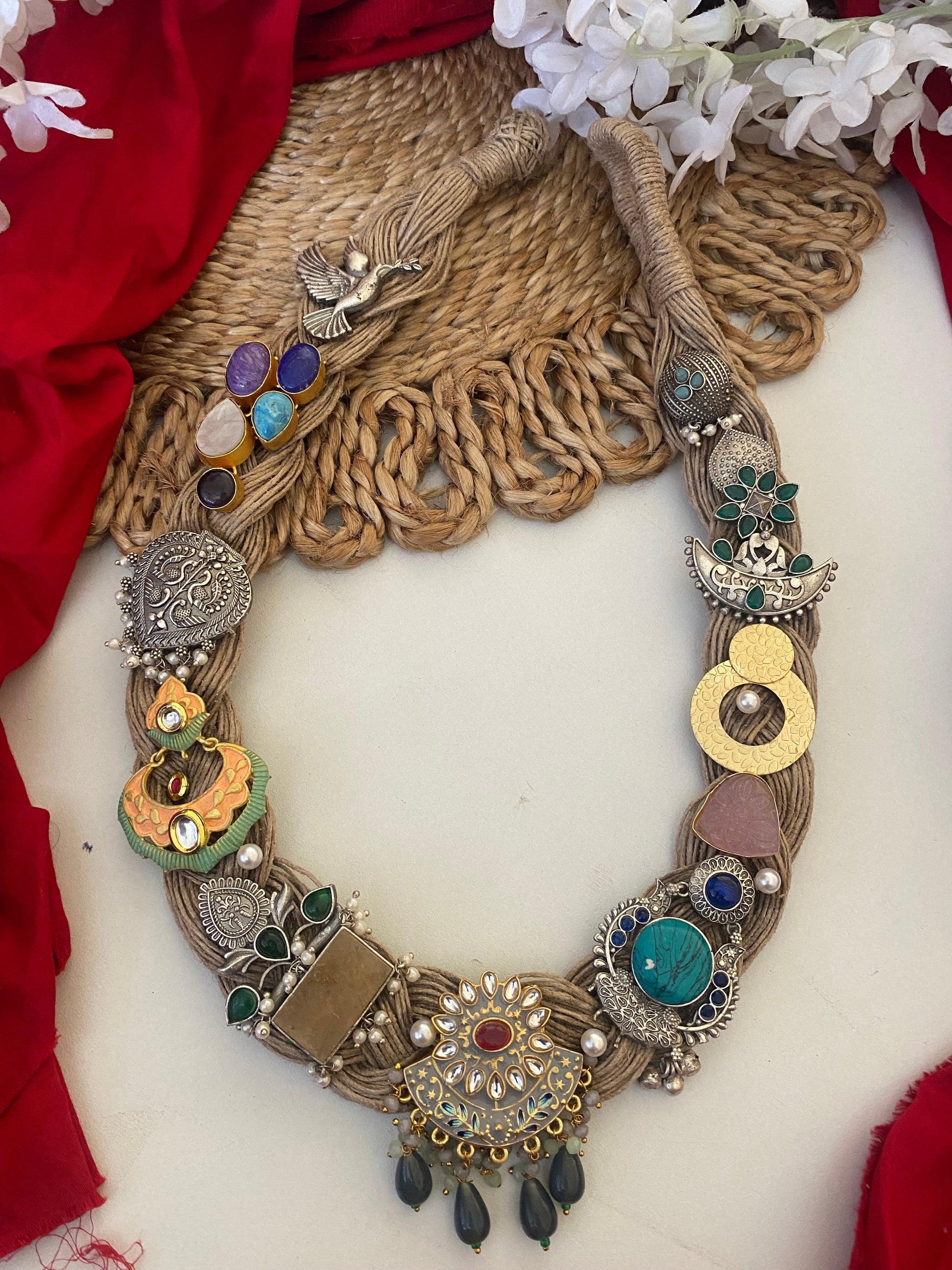 JUTE FUSION NECKLACE Gehnacollections