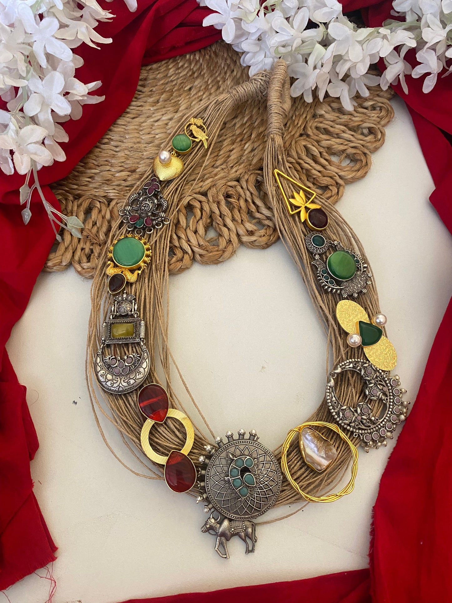 JUTE FUSION NECKLACE Gehnacollections