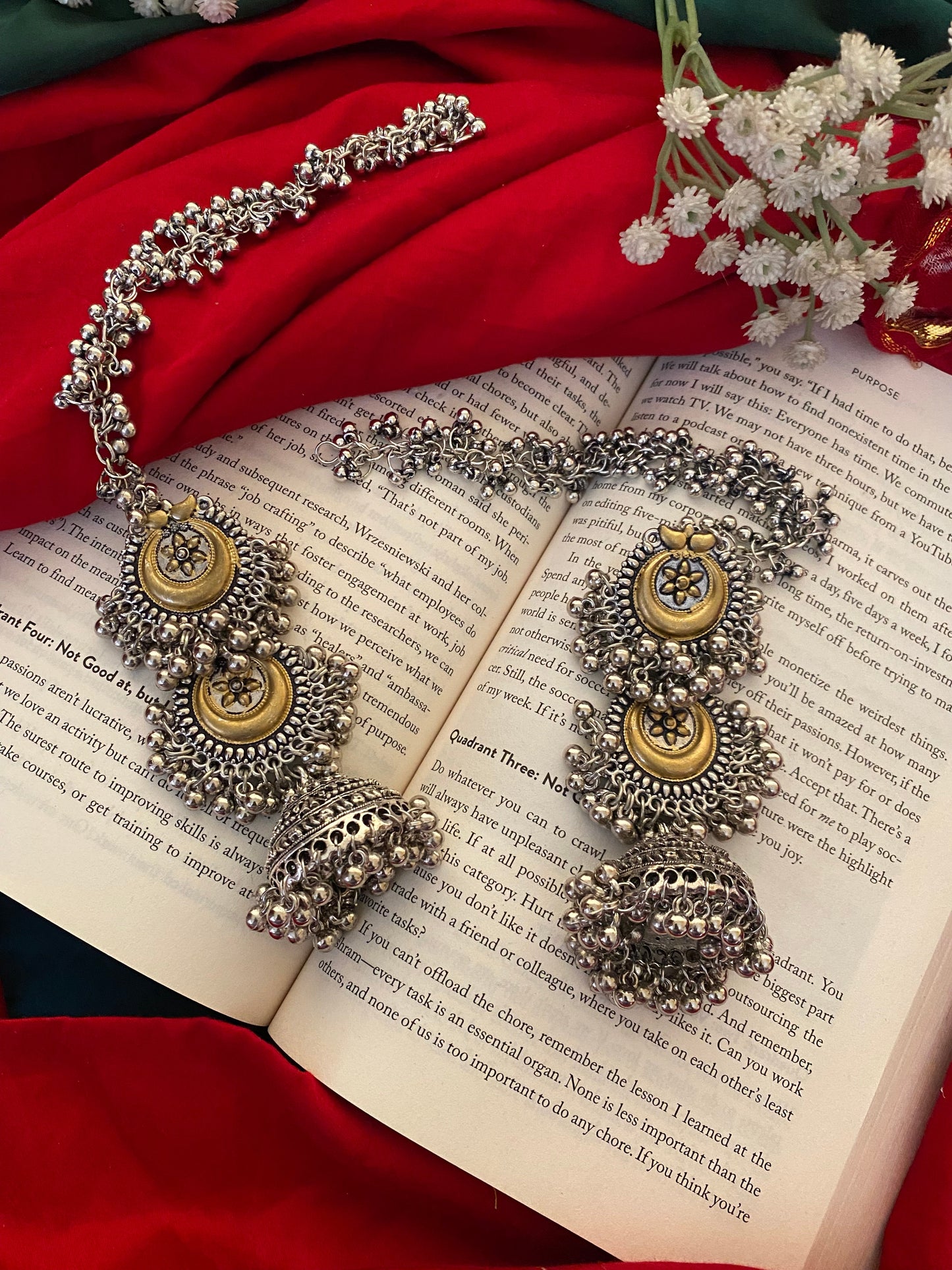 NITI DUAL TONE JHUMKA Gehnacollections