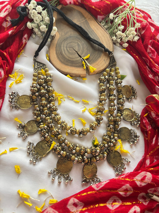 COIN DUAL TONE NECKLACE Gehnacollections