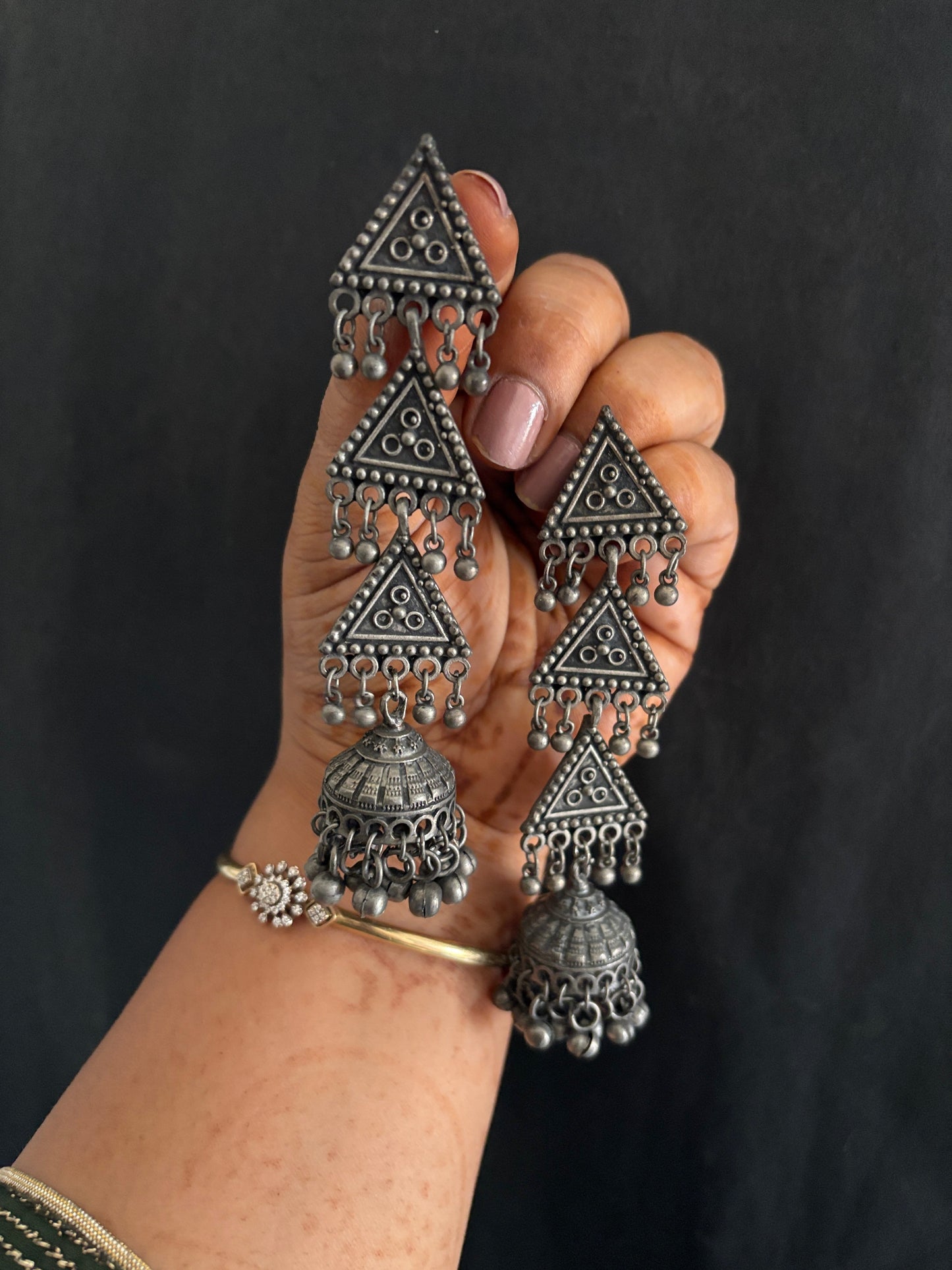3 LAYER JHUMKA Gehnacollections