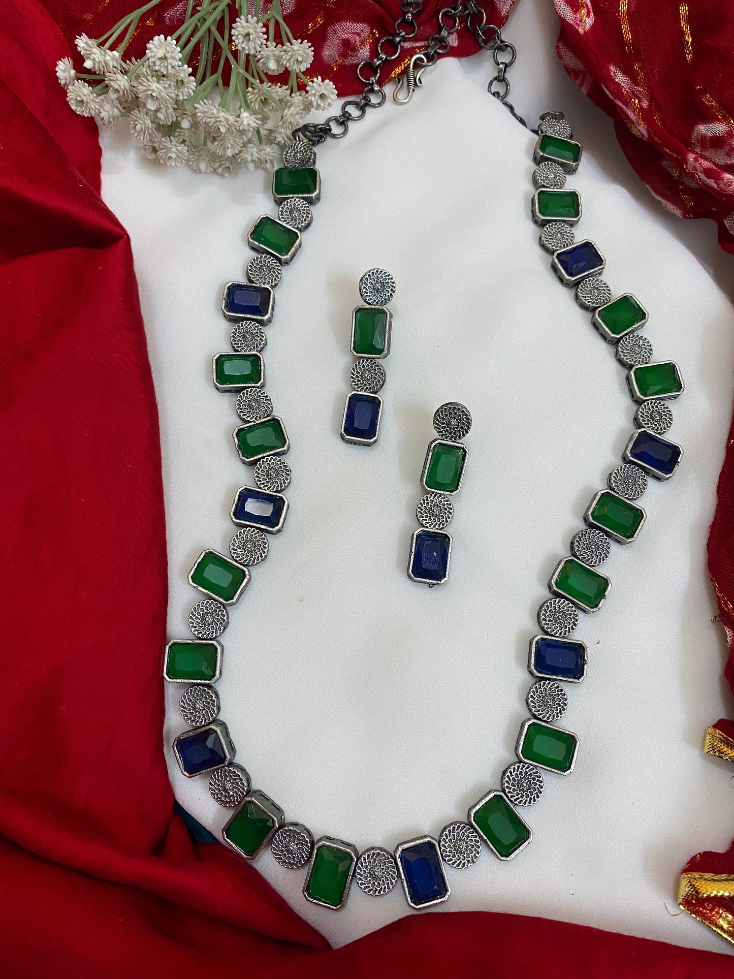 ZARA LONG NECKLACE SET Gehnacollections