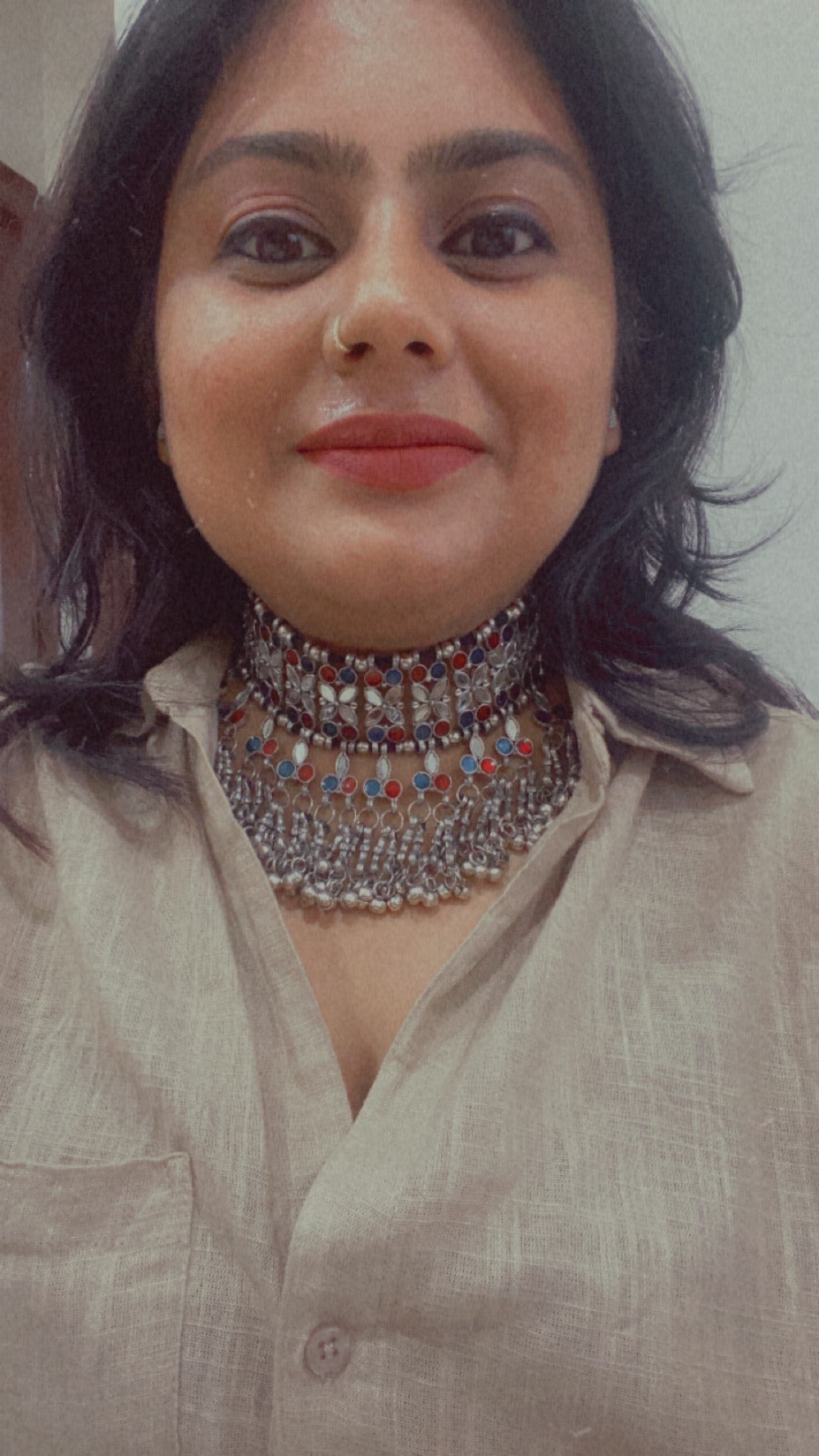 AVNI MIRROR CHOKER Gehnacollections
