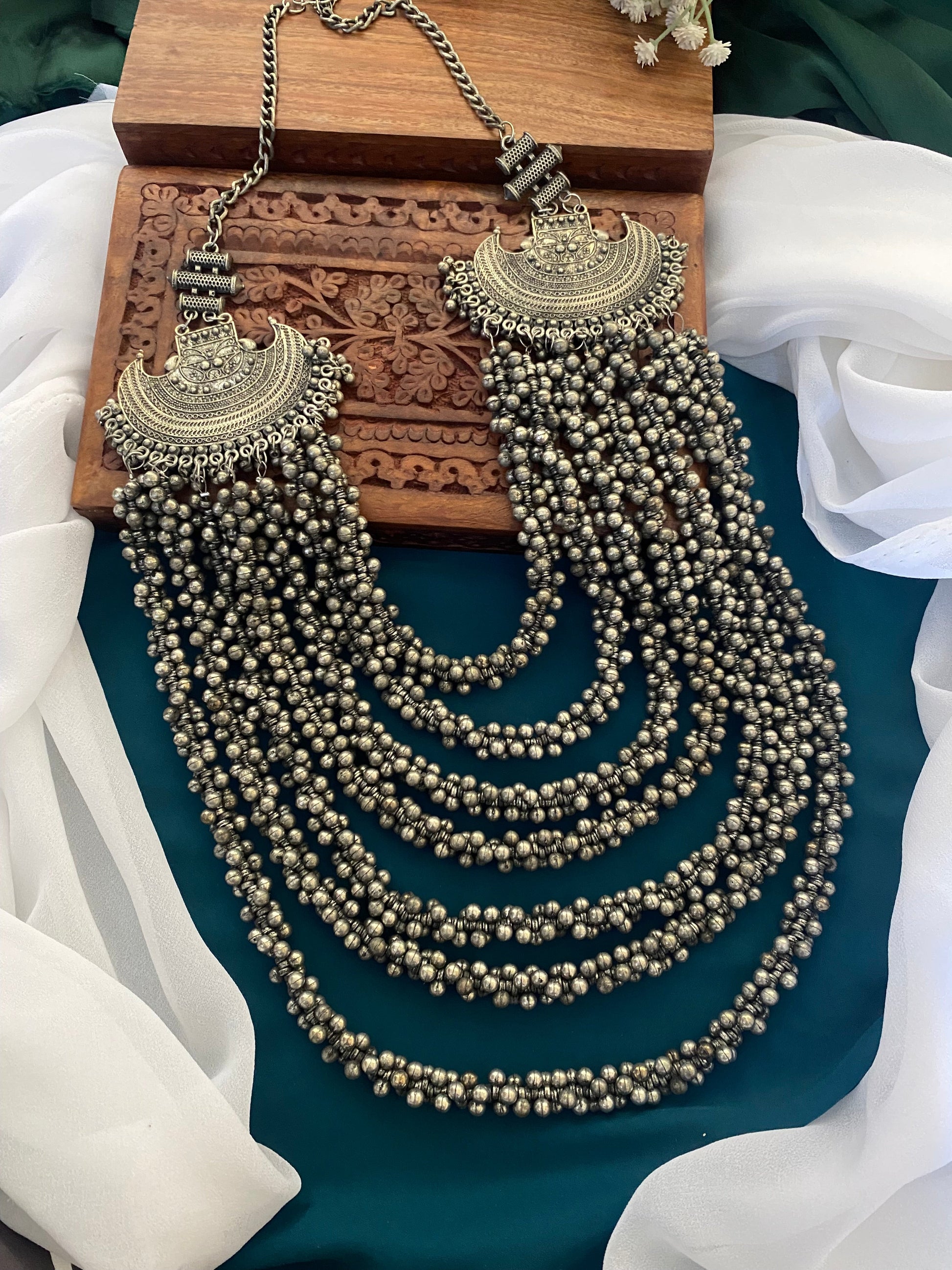 RANI GHUNGHROO LONG NECKLACE Gehnacollections