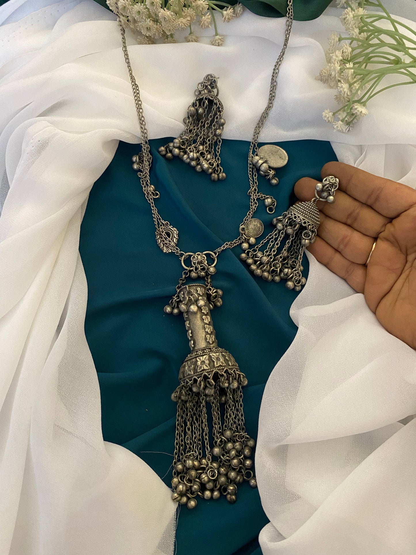 ROSY LONG NECKLACE SET Gehnacollections