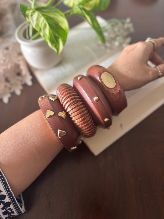 Wooden Kada Stack Gehnacollections