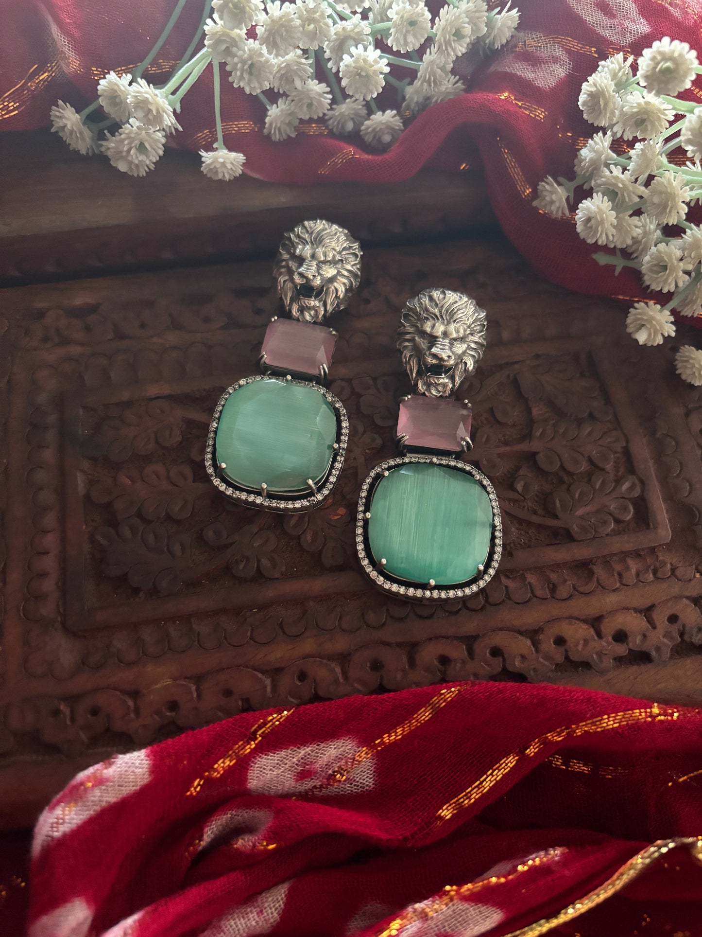 Sabyasachi stone Danglers Gehnacollections