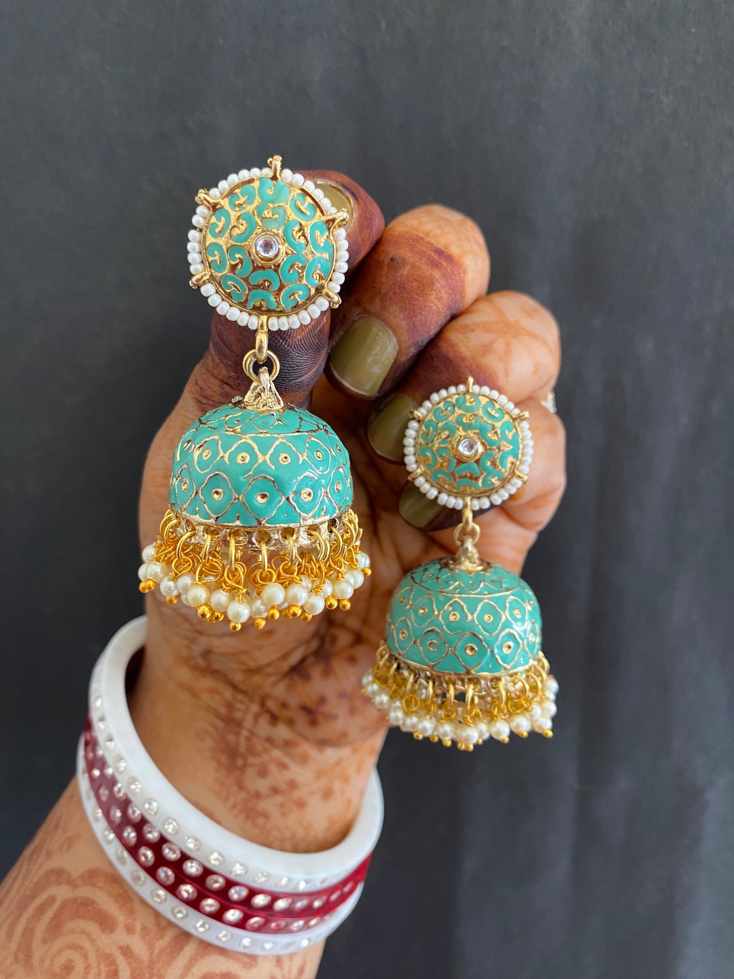 NITYA MEENAKARI JHUMKA Gehnacollections