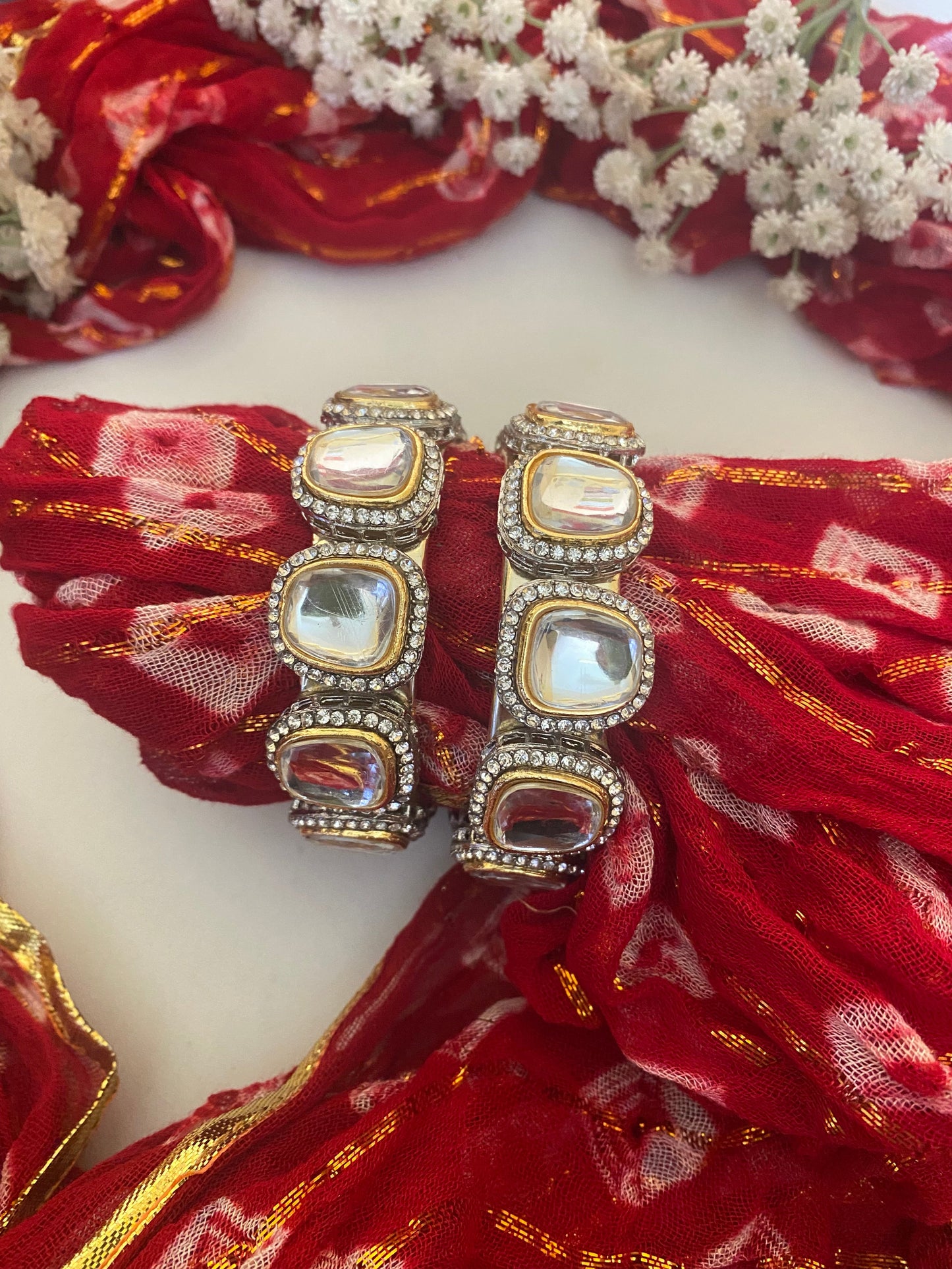 KSHITIZA POLKI REPLICA KADA Gehnacollections