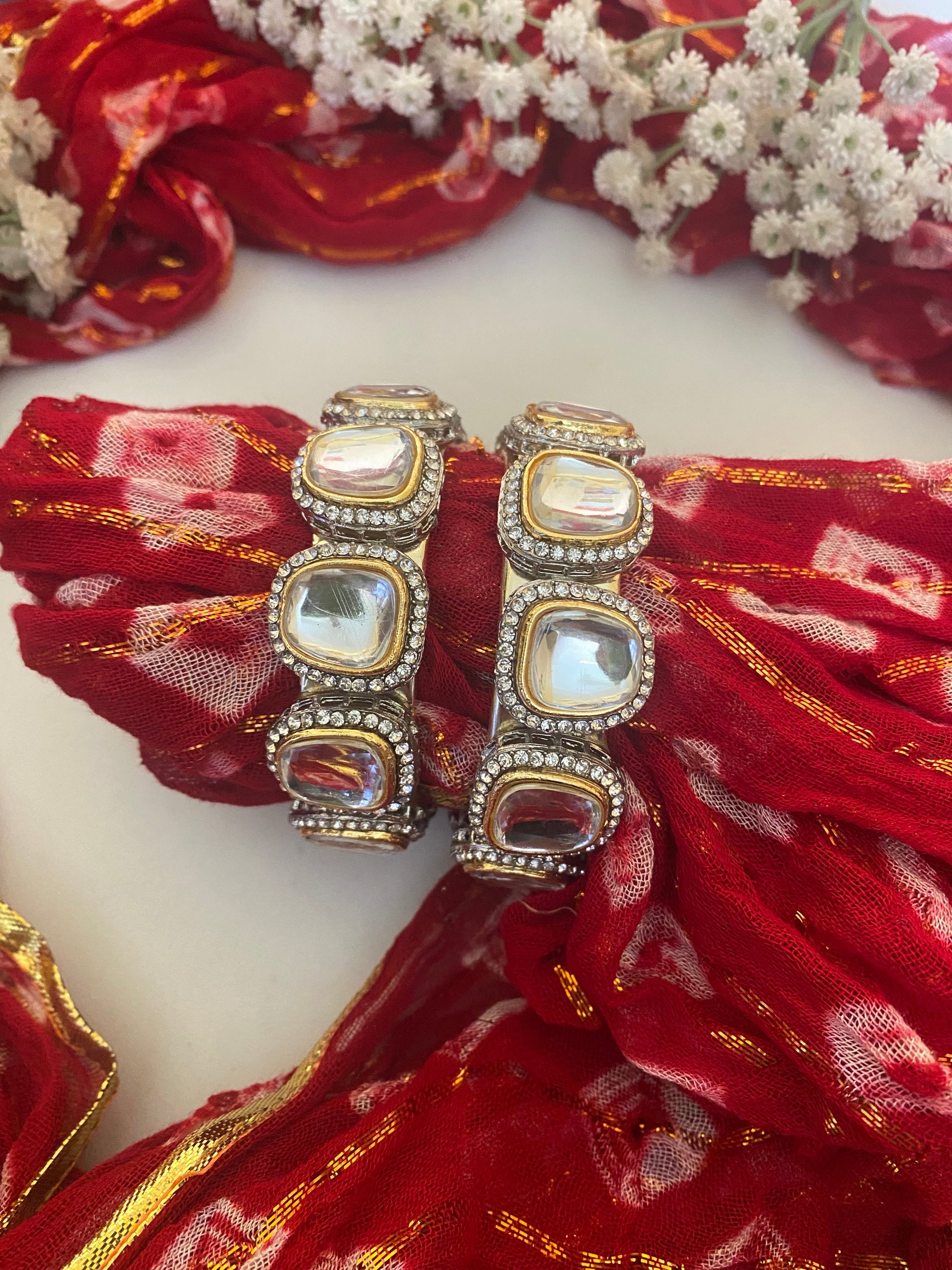 KSHITIZA POLKI REPLICA KADA Gehnacollections