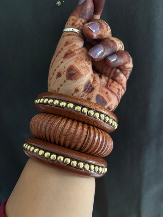 Wooden kada stack Gehnacollections