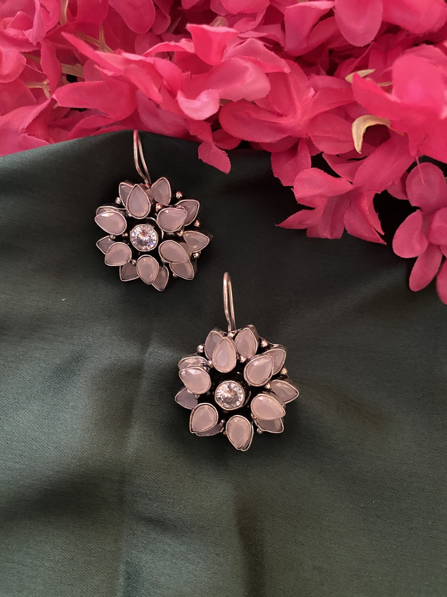 KSHITIJA BLUSH PINK EARRINGS Gehna Collections