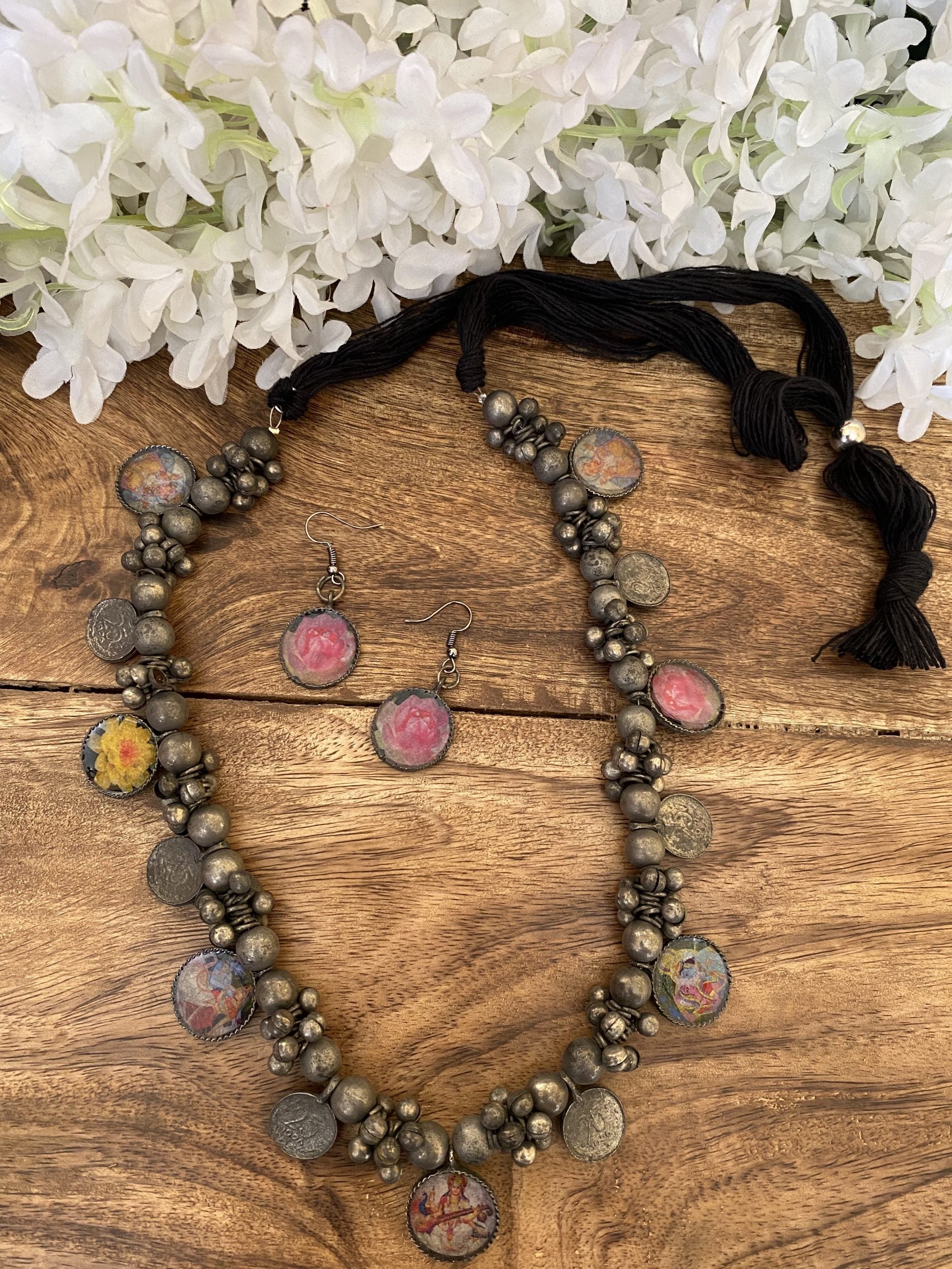 BEADS GHUNGHROO NECKLACE Gehna Collections