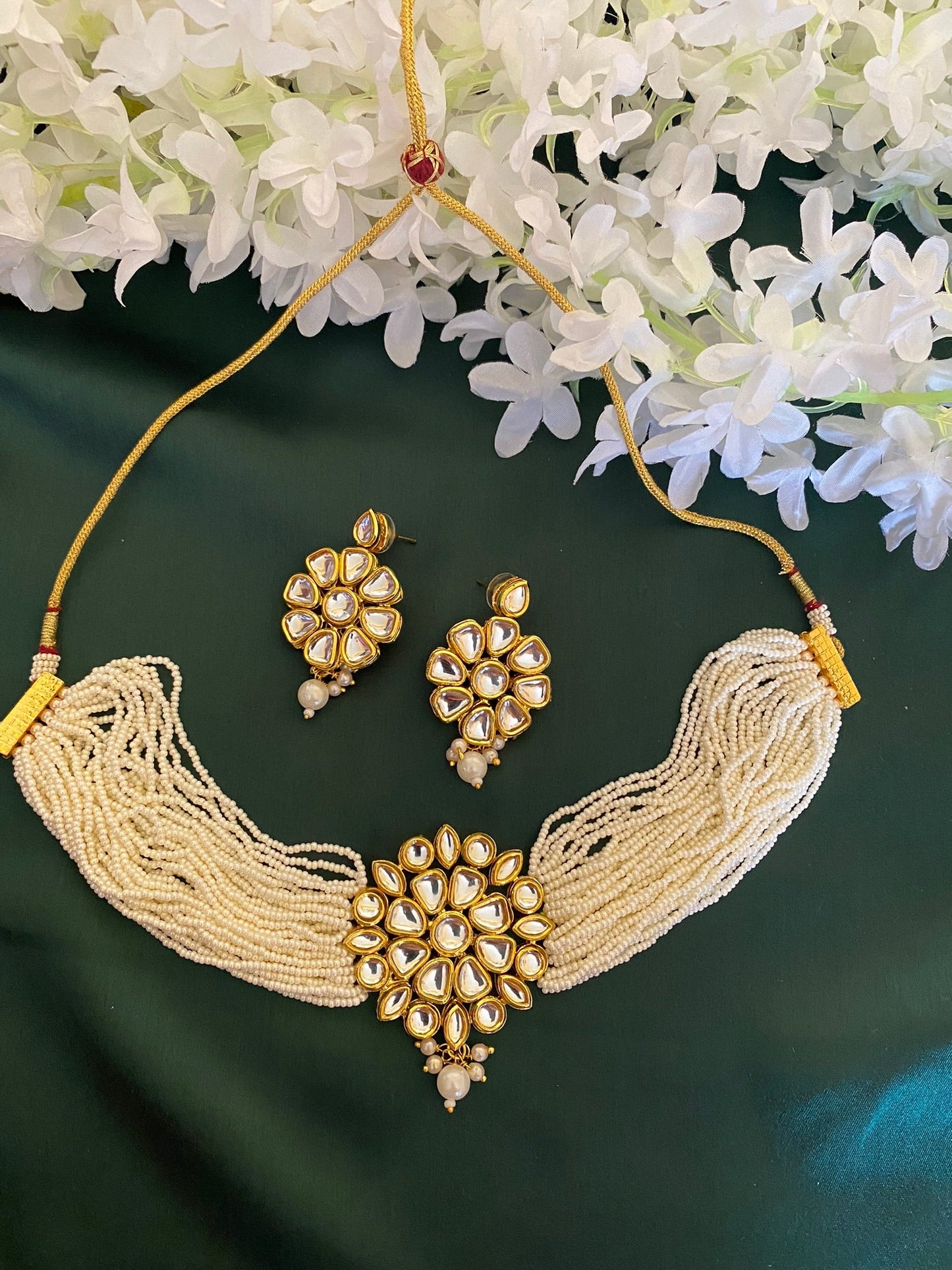 RIDHI PEARL CHOKER SET Gehna Collections