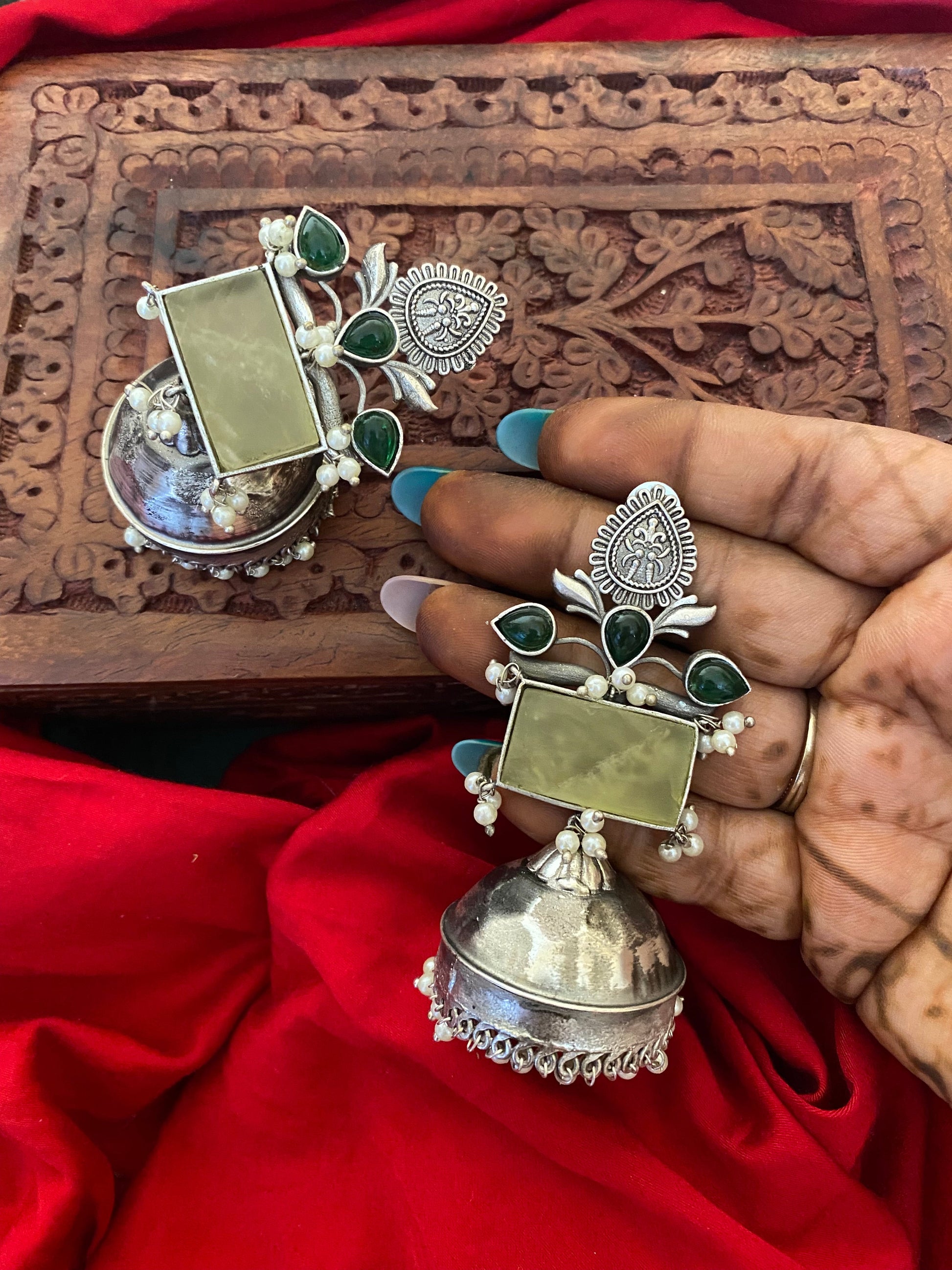 MARYAM JHUMKA Gehnacollections