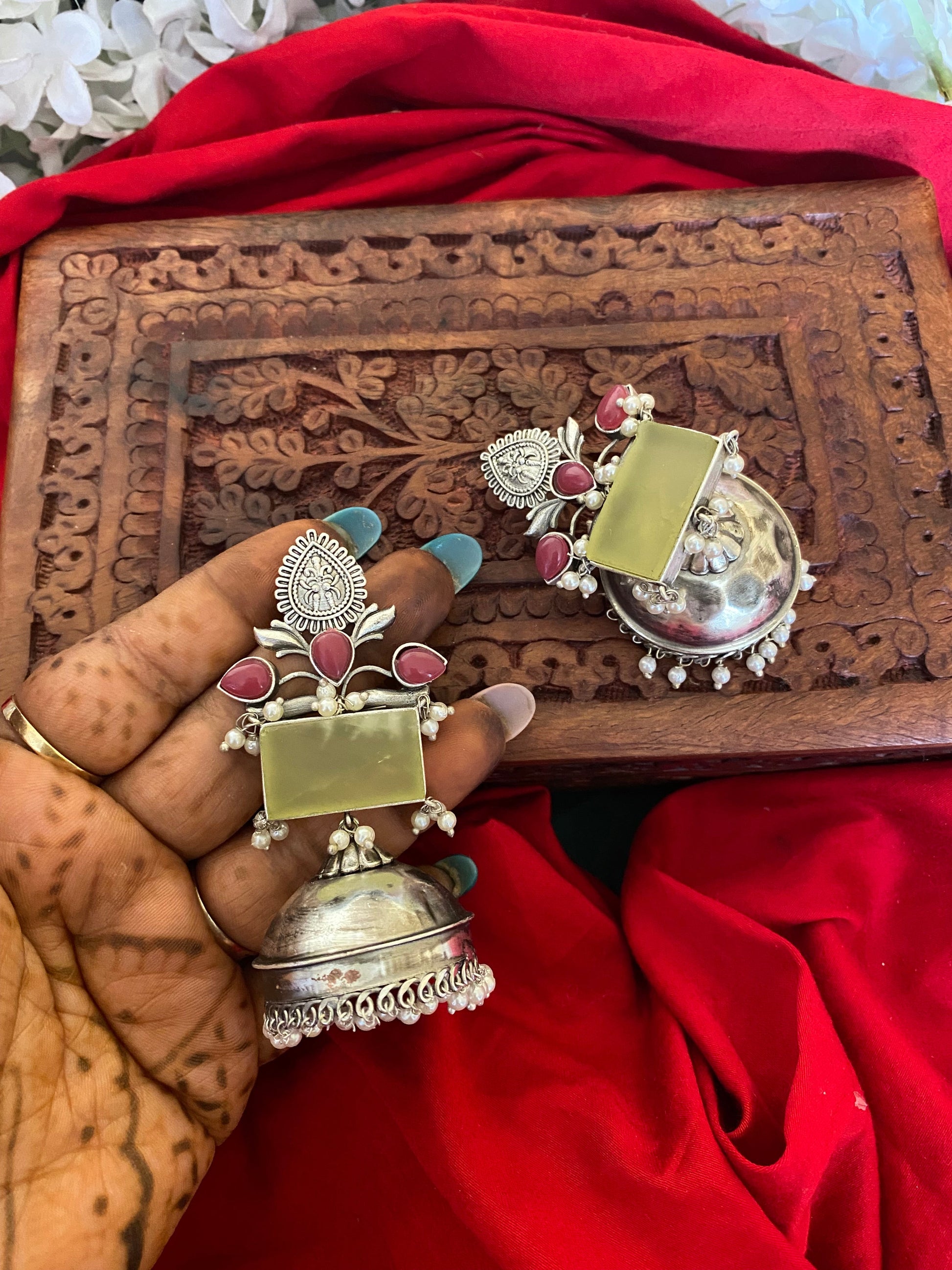 MARYAM JHUMKA Gehnacollections