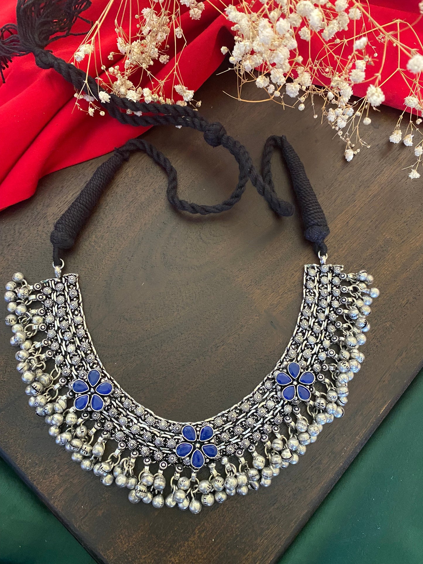 GHUNGHROO STONE CHOKER Gehnacollections