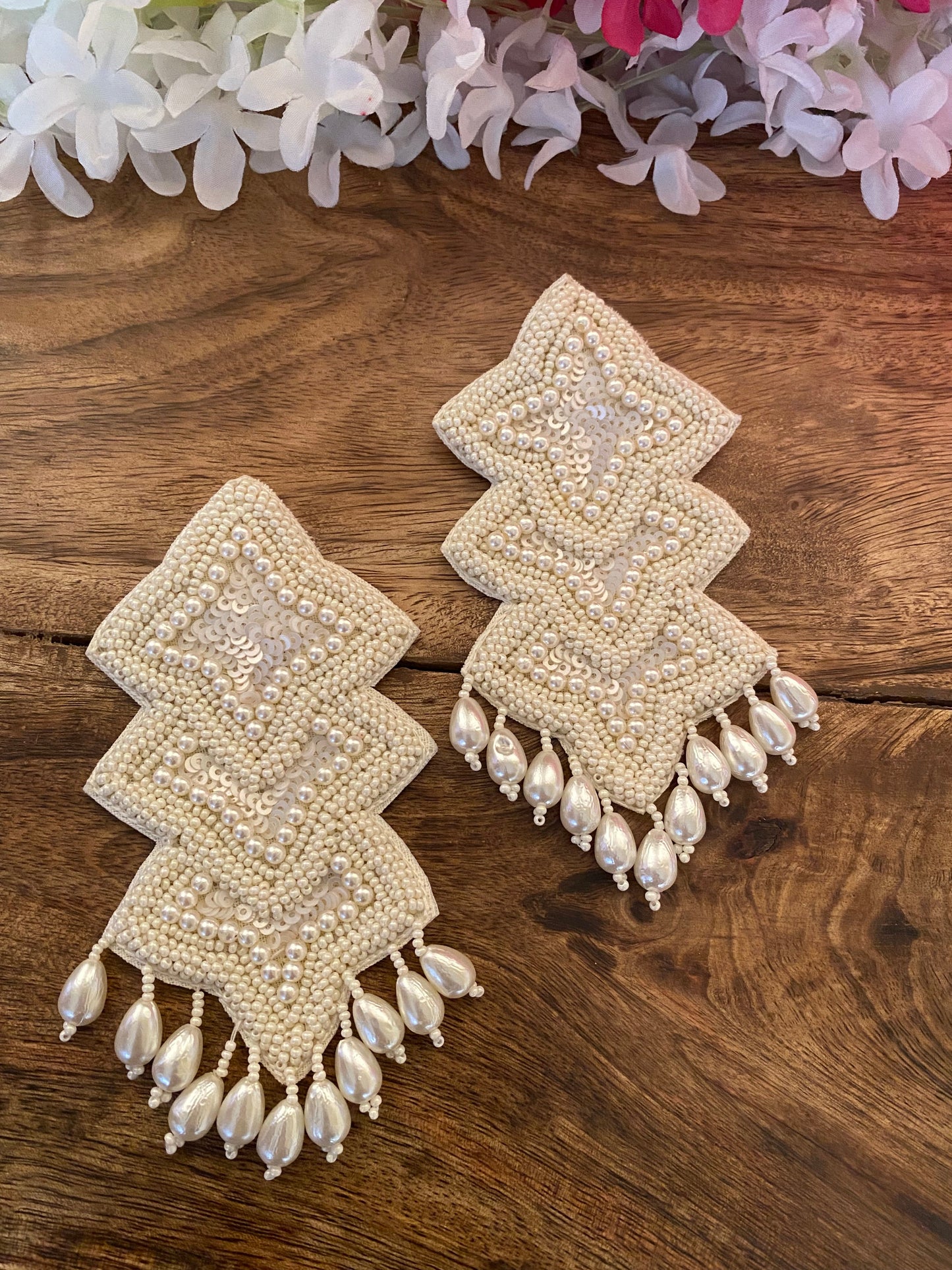 CINDRELLA BEADED EARRINGS Gehnacollections