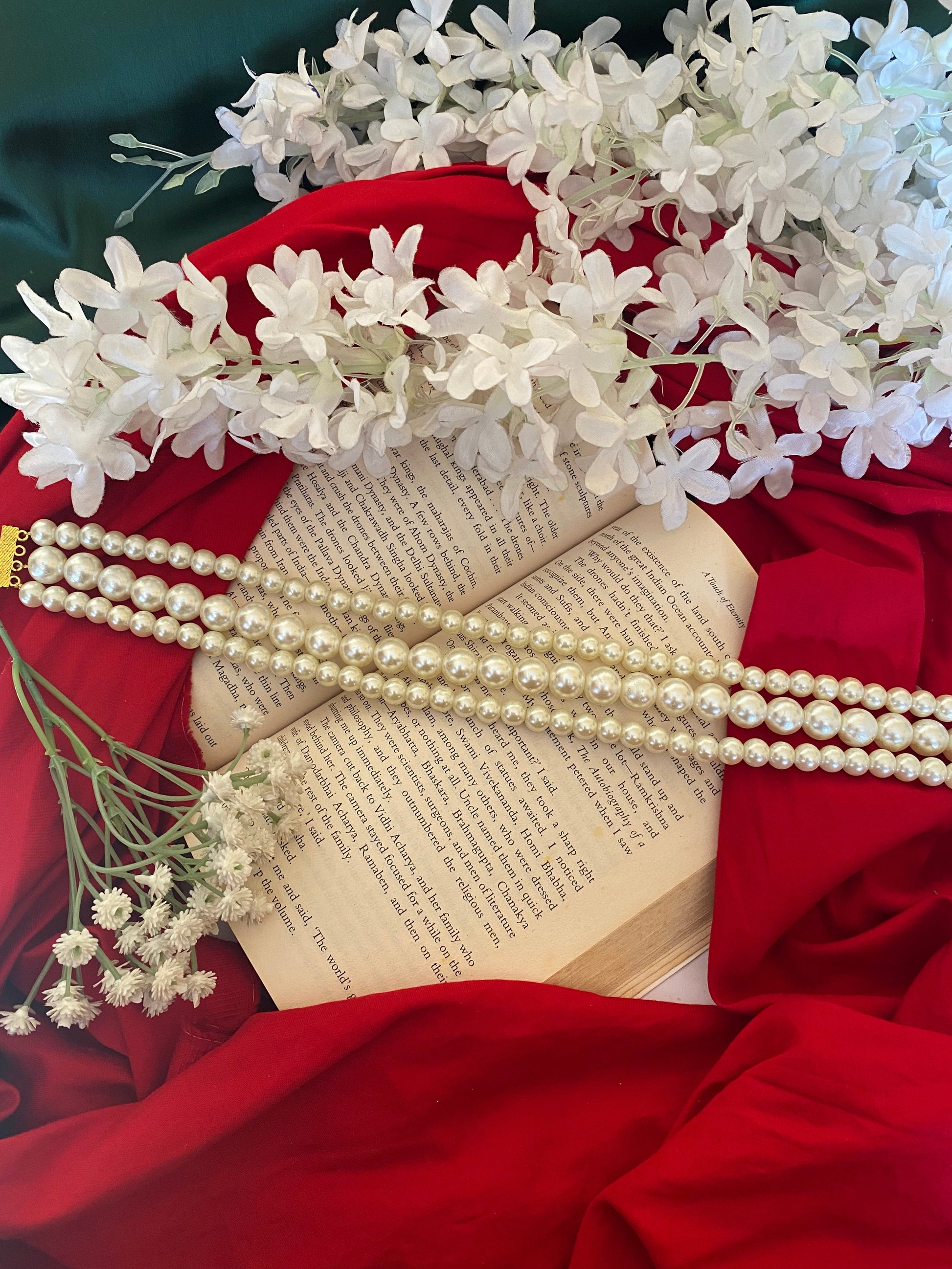 PEARL CHOKER 3 LINE Gehnacollections