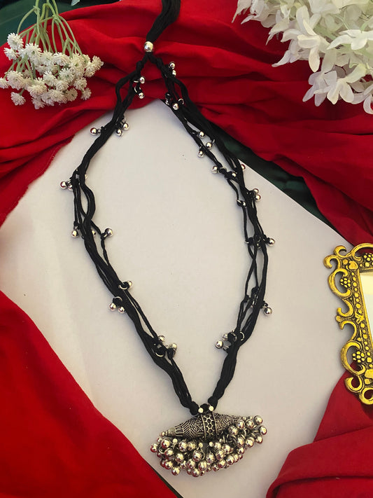 LONG GHUNGHROO THREAD NECKLACE Gehnacollections