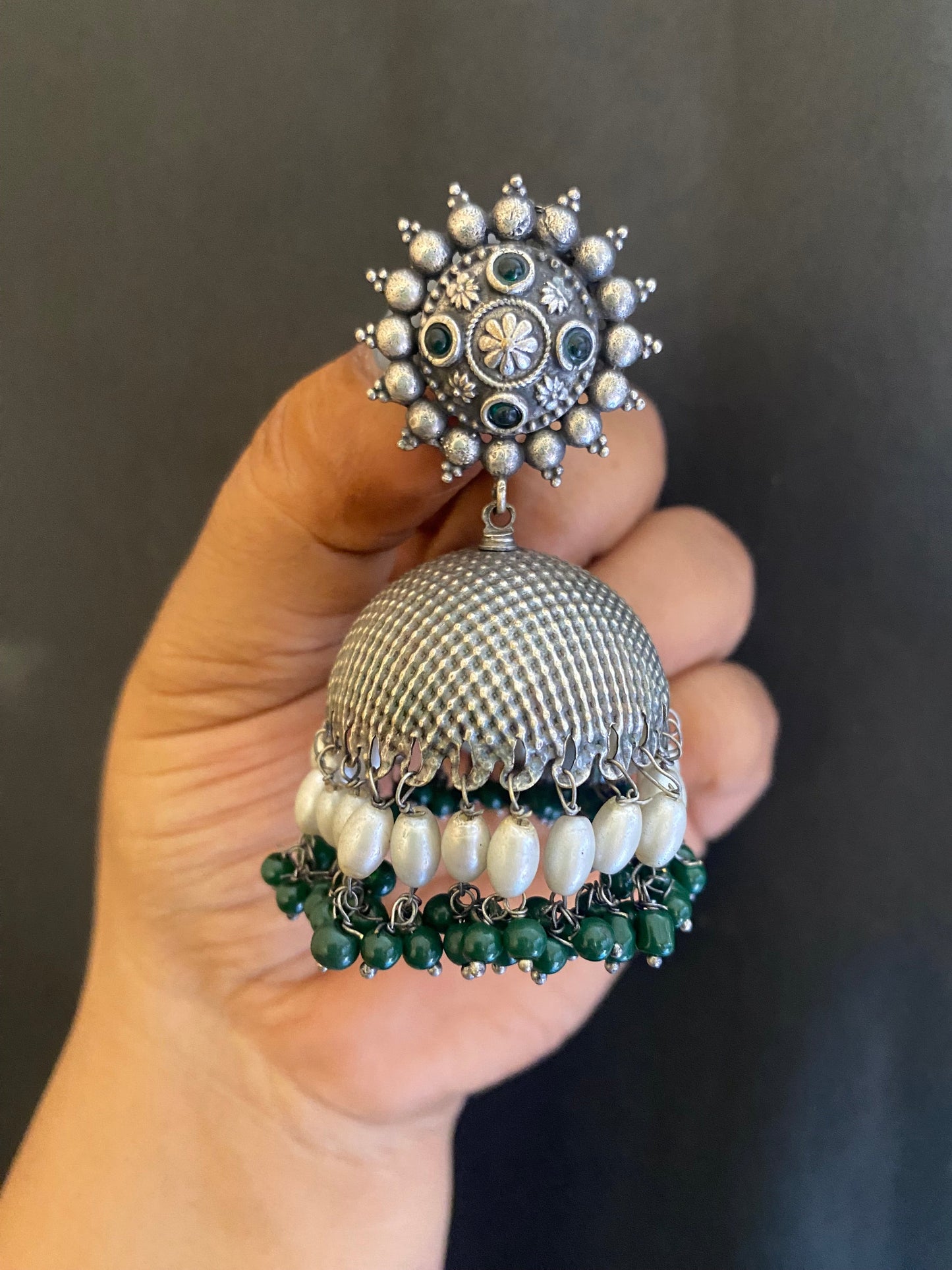 RIDHI PEARL JHUMKA Gehnacollections