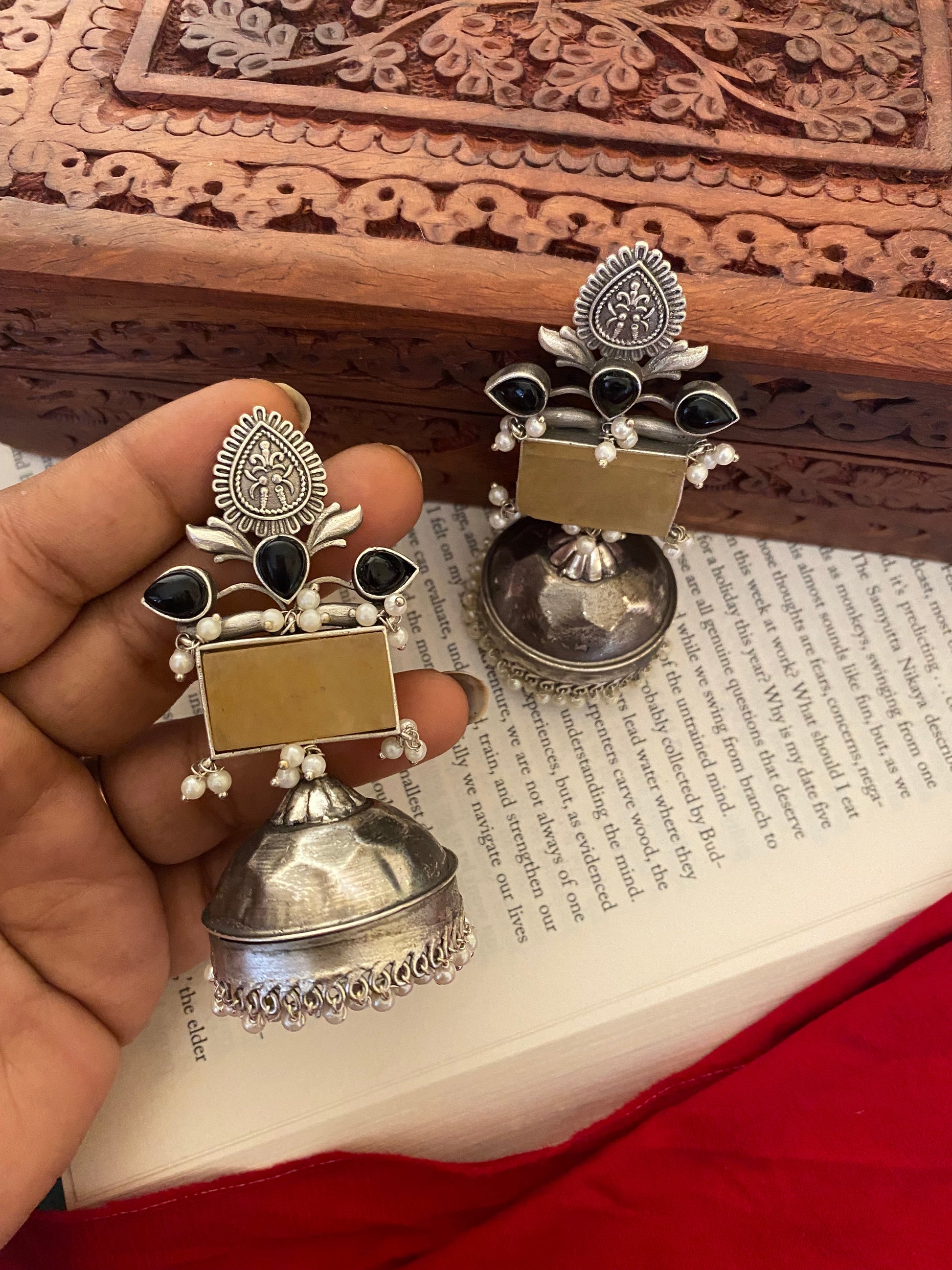 MARYAM JHUMKA Gehnacollections