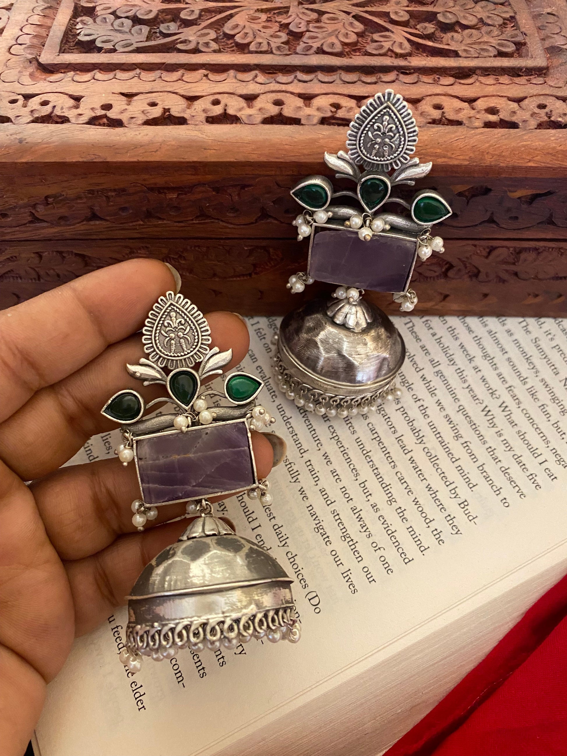 MARYAM JHUMKA Gehnacollections