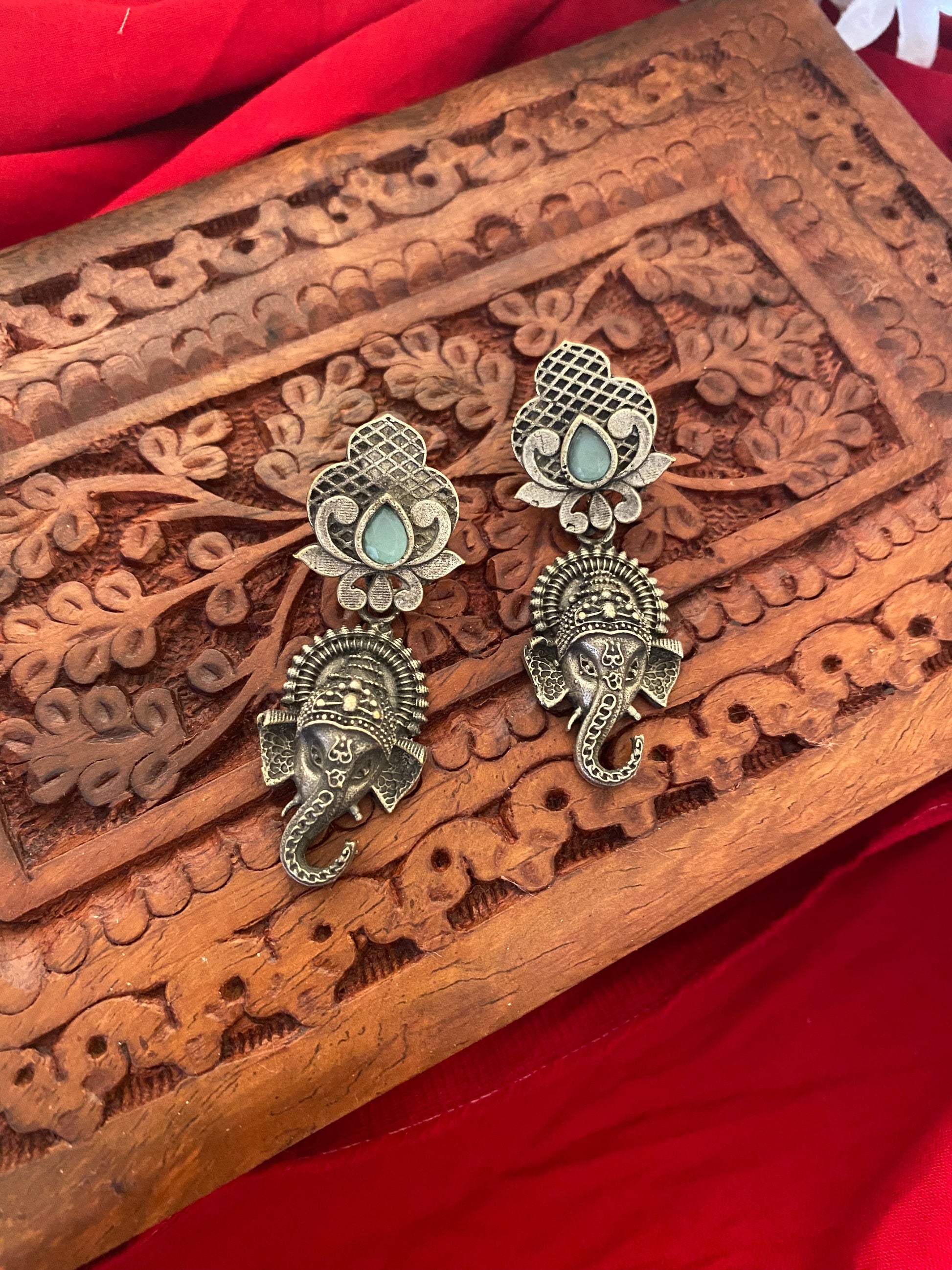 Ganesha studs Gehnacollections