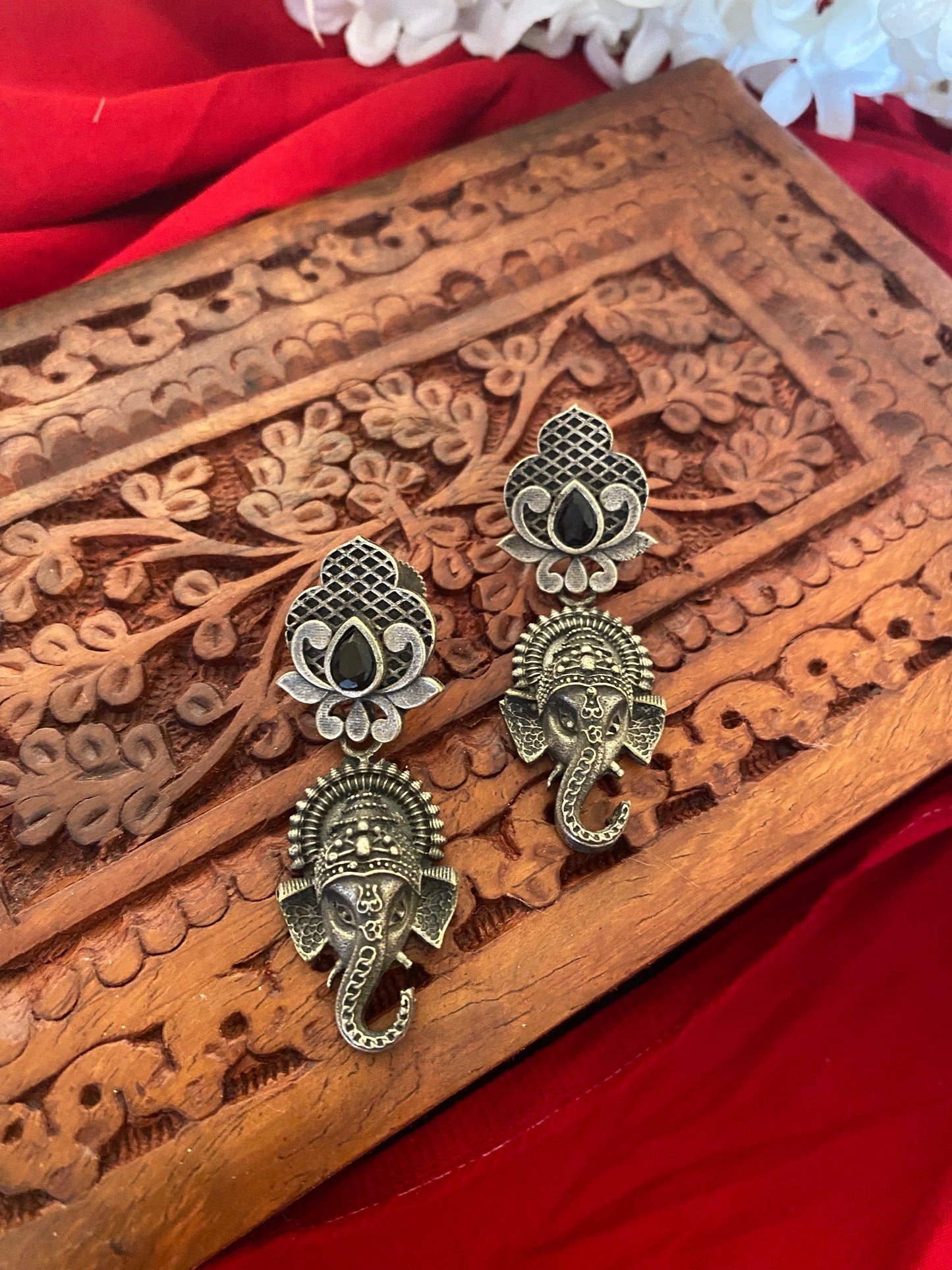 Ganesha studs Gehnacollections