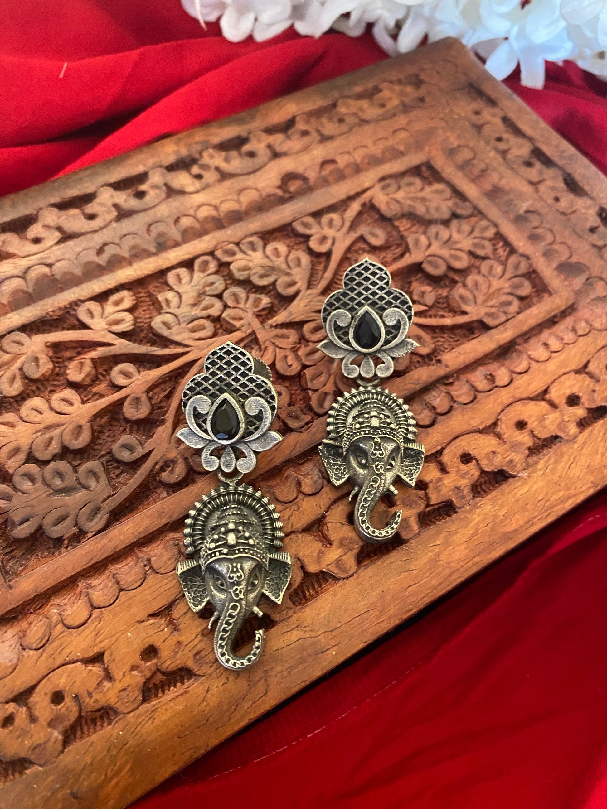 Ganesha studs Gehnacollections