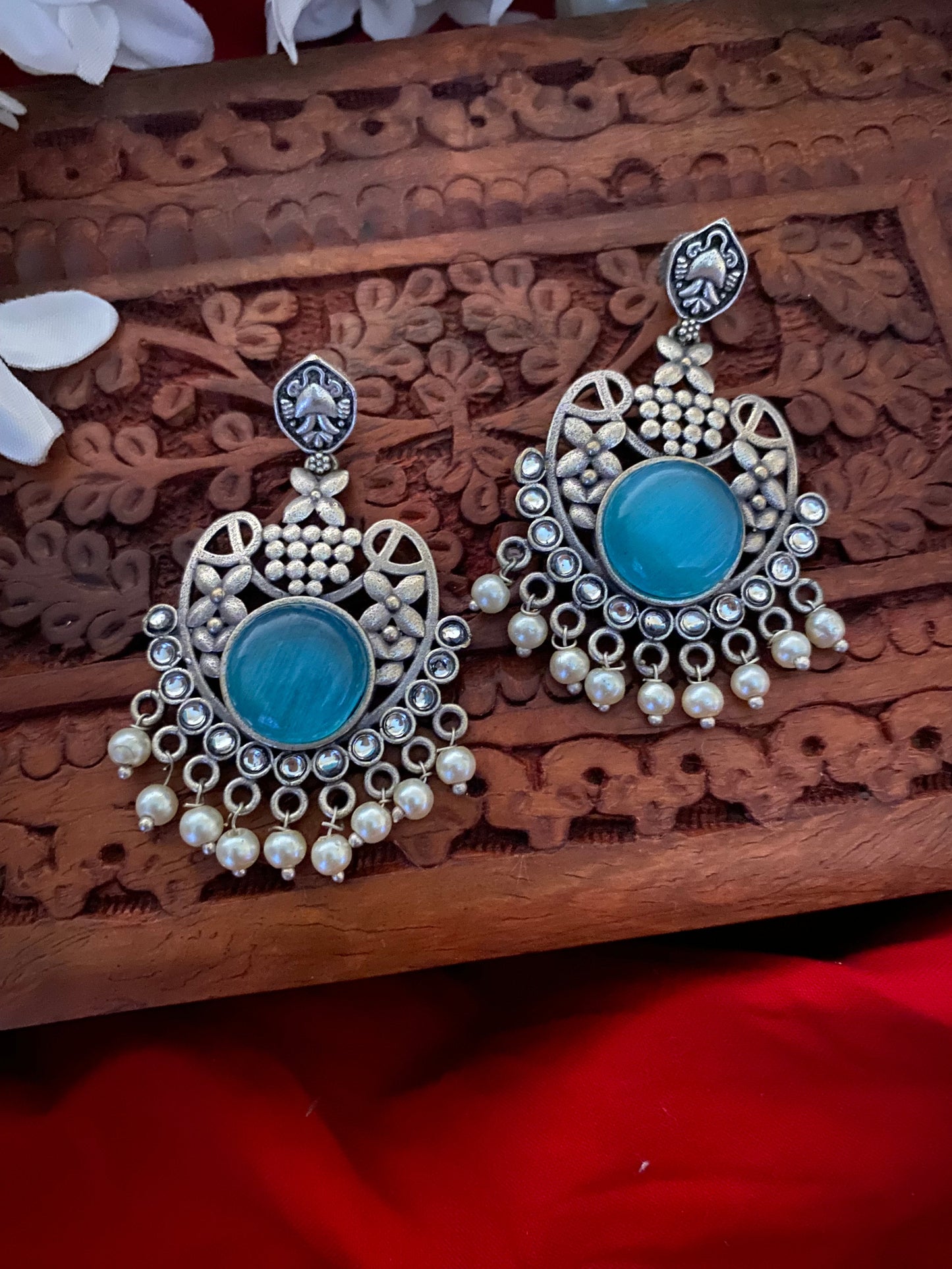 MONALISHA STONE CHANDBALI Gehnacollections