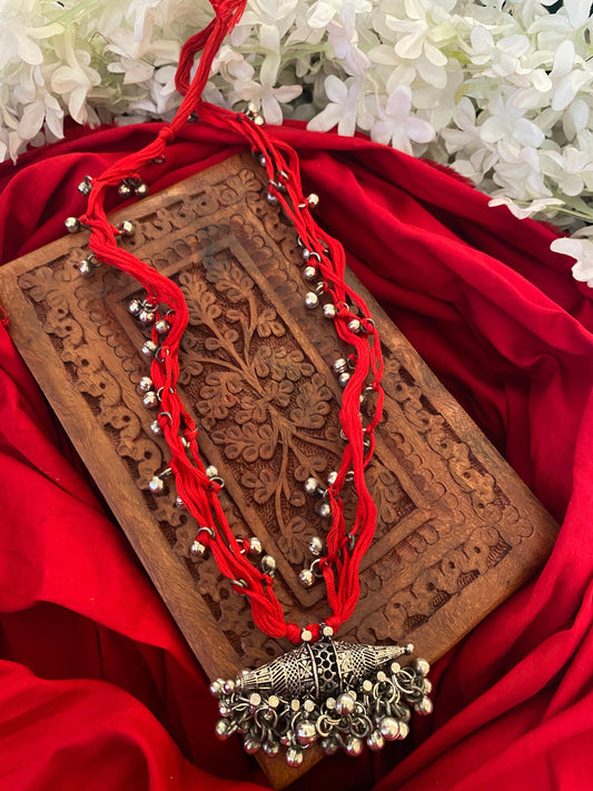 Thread Ghunghroo Necklace Gehnacollections