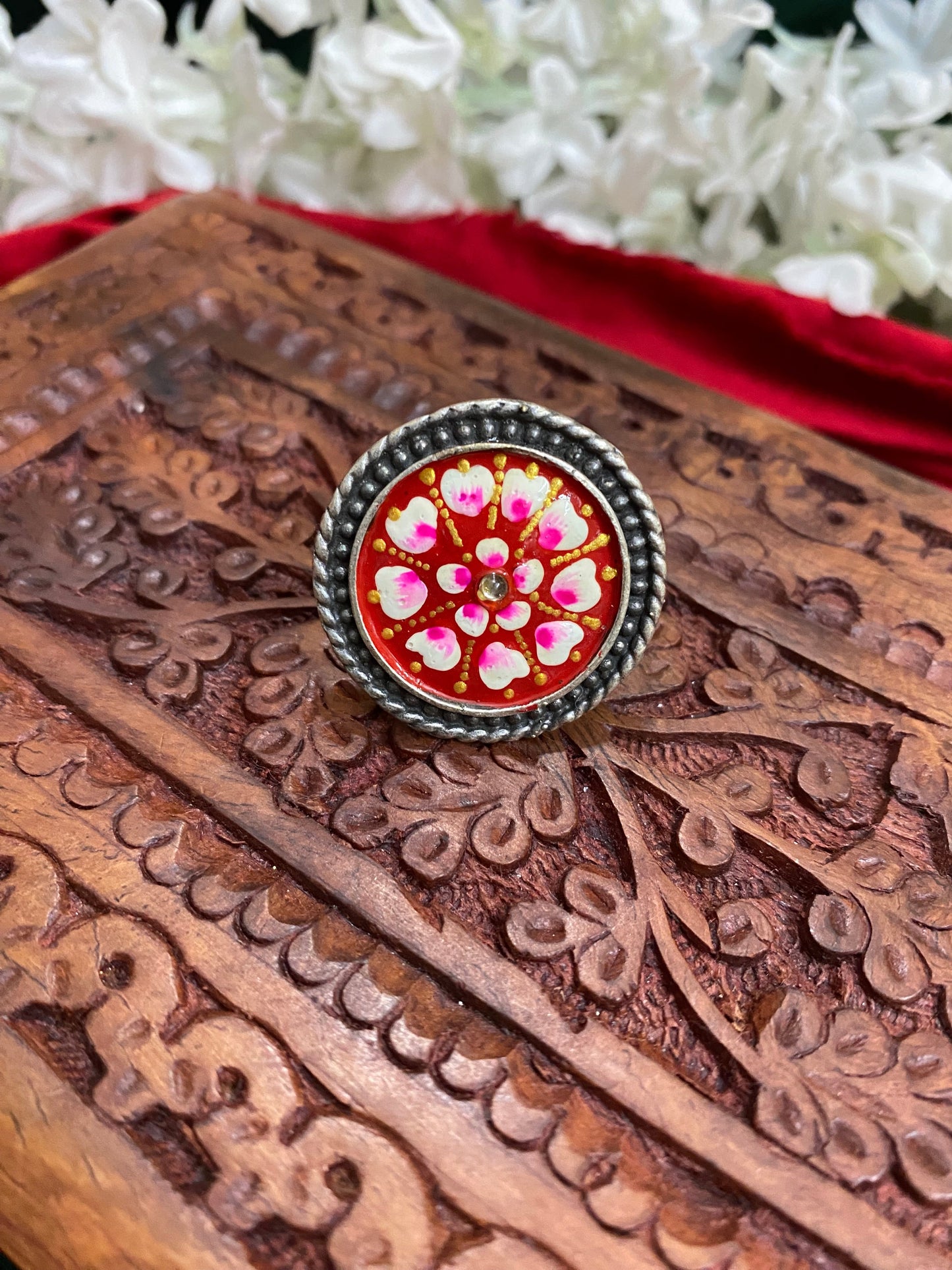 HAND PAINTED RING Gehnacollections