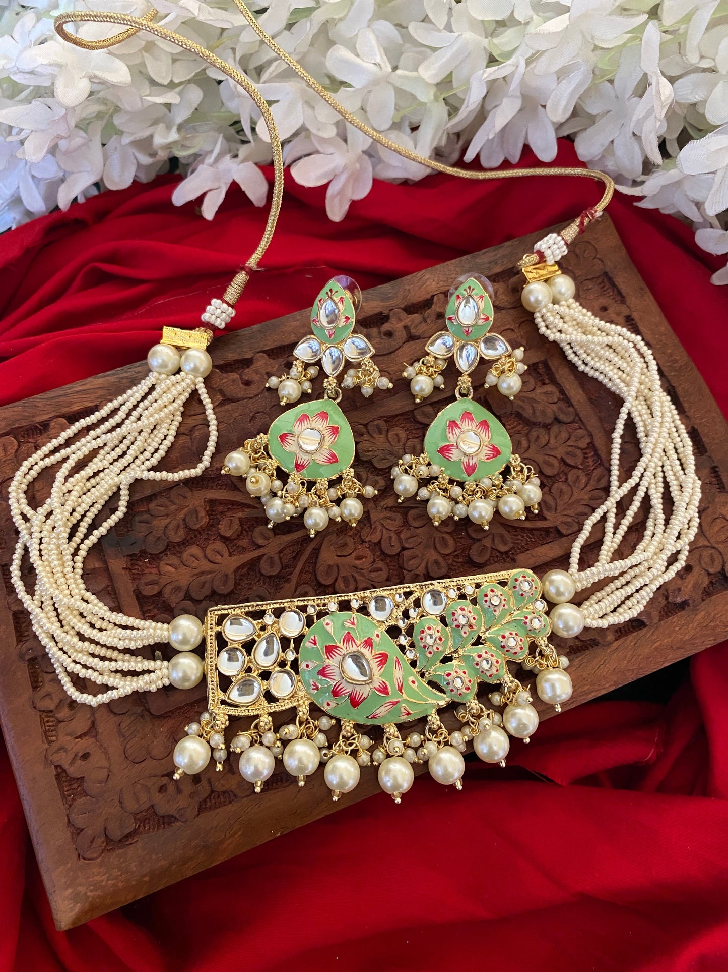 TARA CHOKER SET Gehnacollections