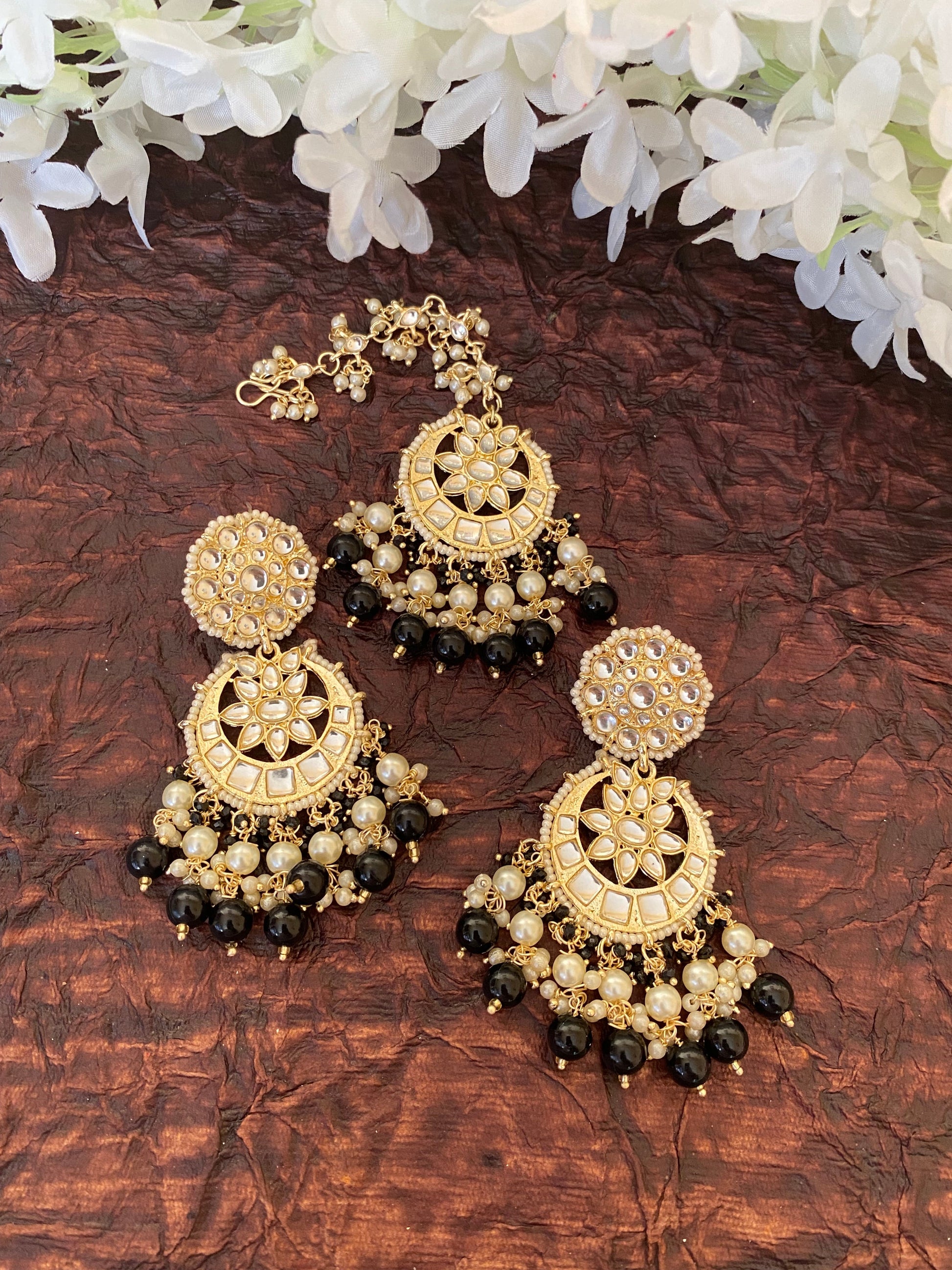 SAMAIRA EARRINGS AND MAANGTIKA Gehnacollections