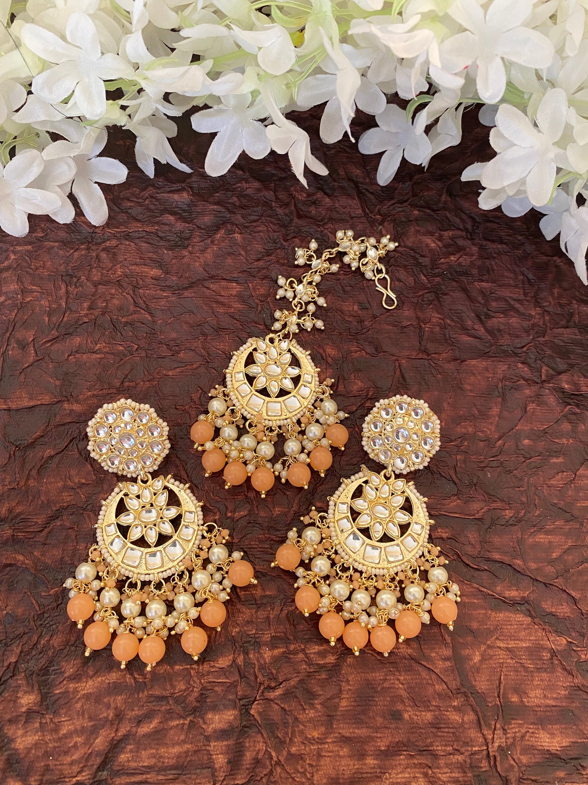 SAMAIRA EARRINGS AND MAANGTIKA Gehnacollections