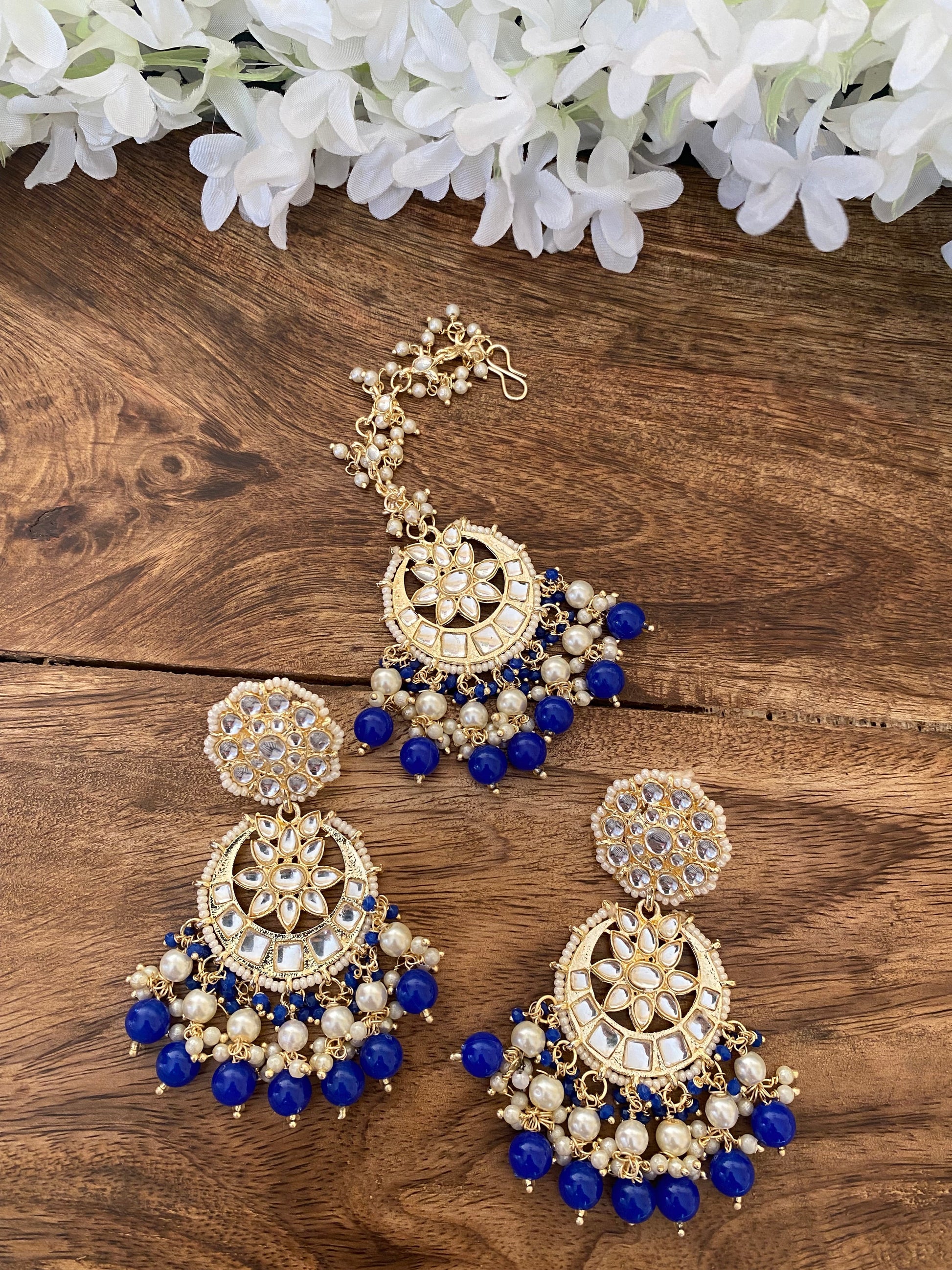 SAMAIRA EARRINGS AND MAANGTIKA Gehnacollections