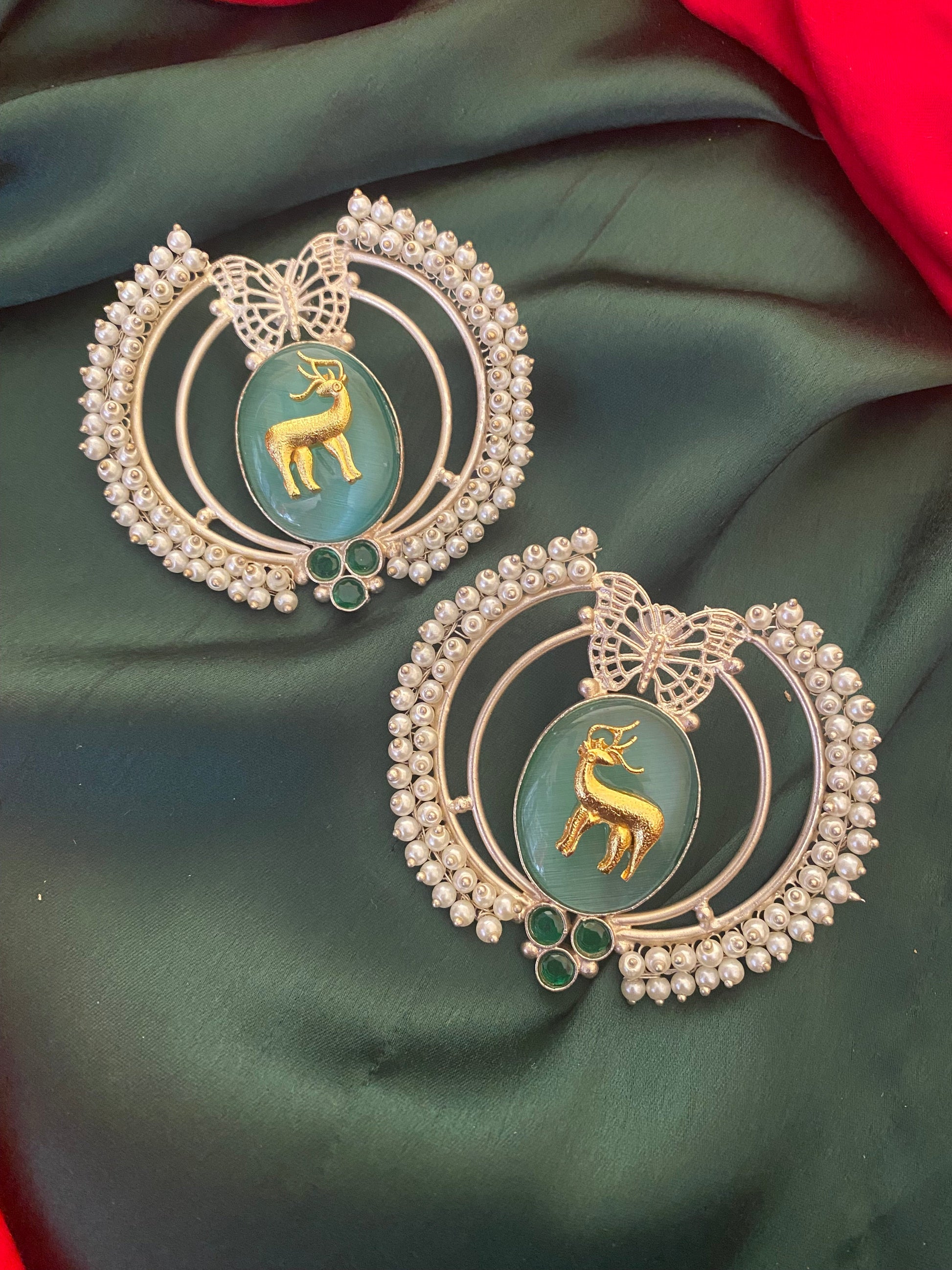 Hiran studs Gehnacollections