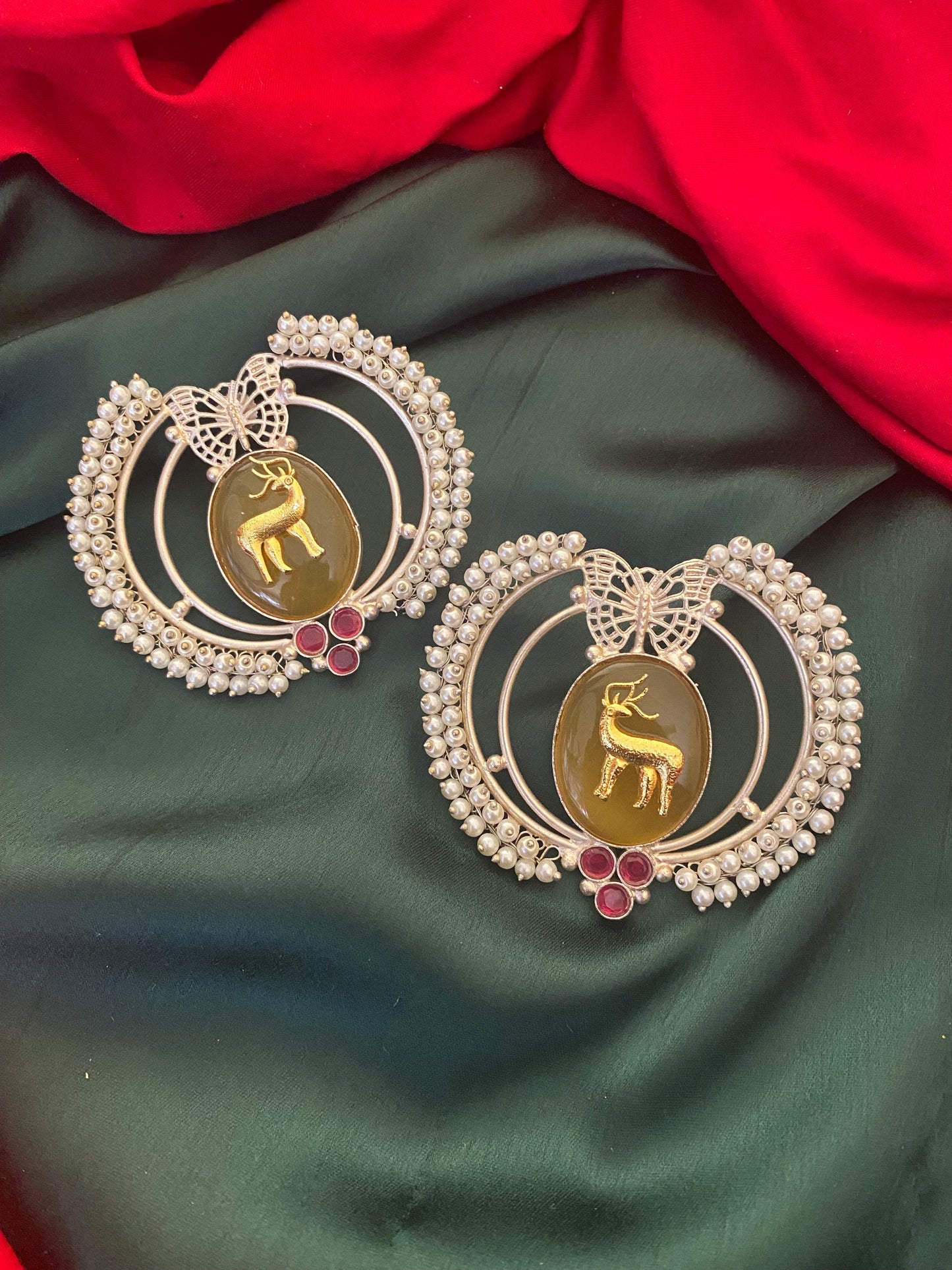 Hiran studs Gehnacollections