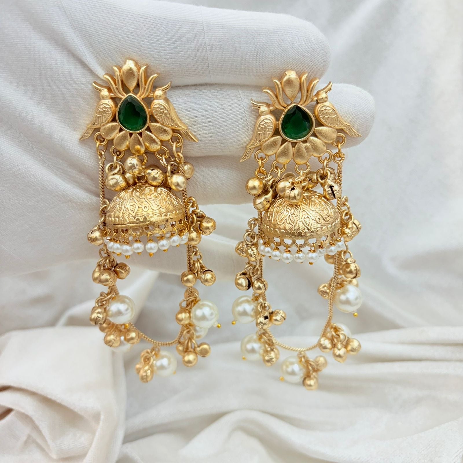 SHAMINA KASHMIRI JHUMKA Gehnacollections
