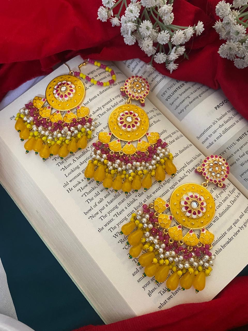 MENAKA CHANDBALI AND MAANGTIKA Gehnacollections