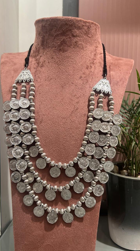 COIN TRIPLE LAYER NECKLACE Gehnacollections